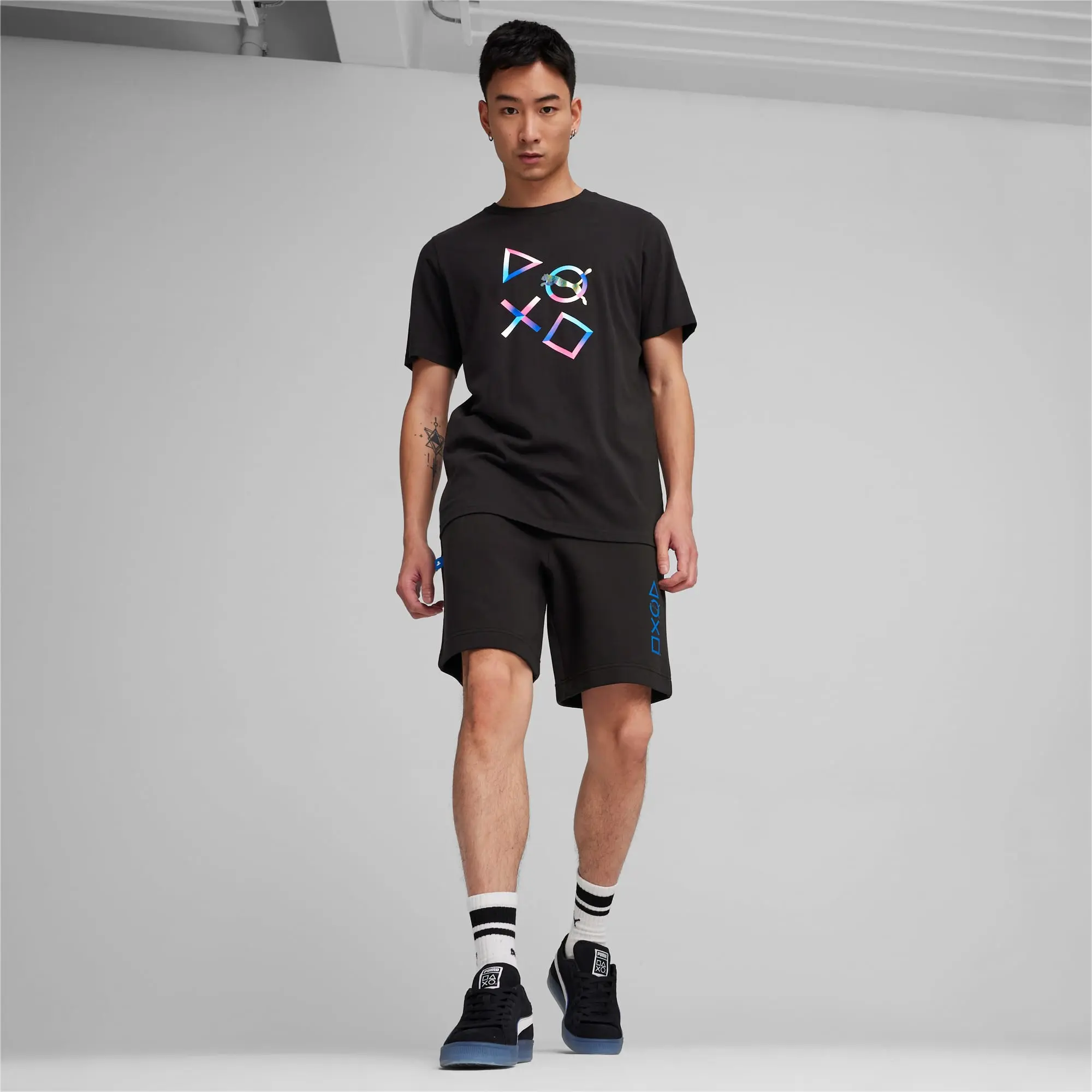 Puma x PLAYSTATION Mens T-Shirt - Black