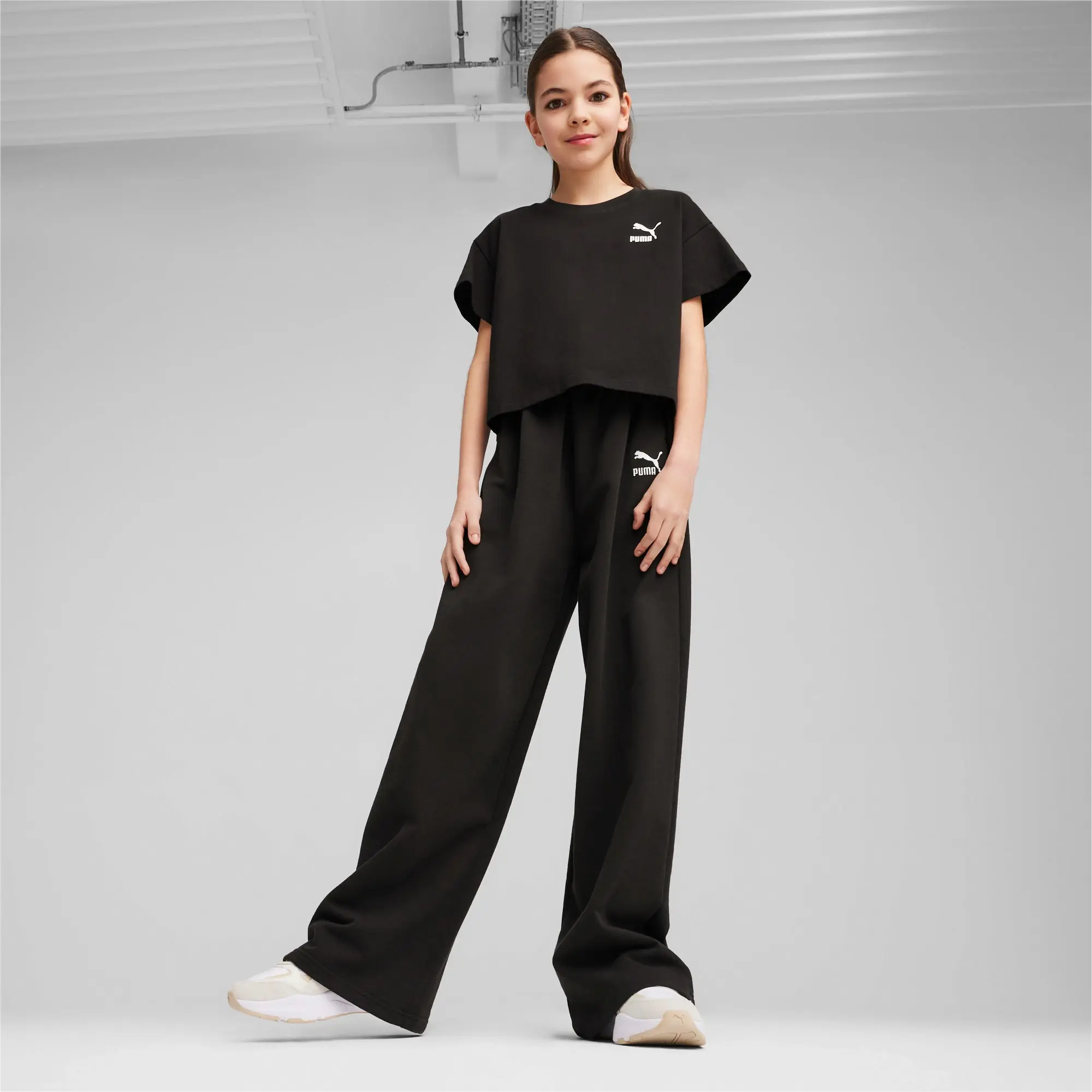 PUMA Better Classics Girl's T-Shirt, Black