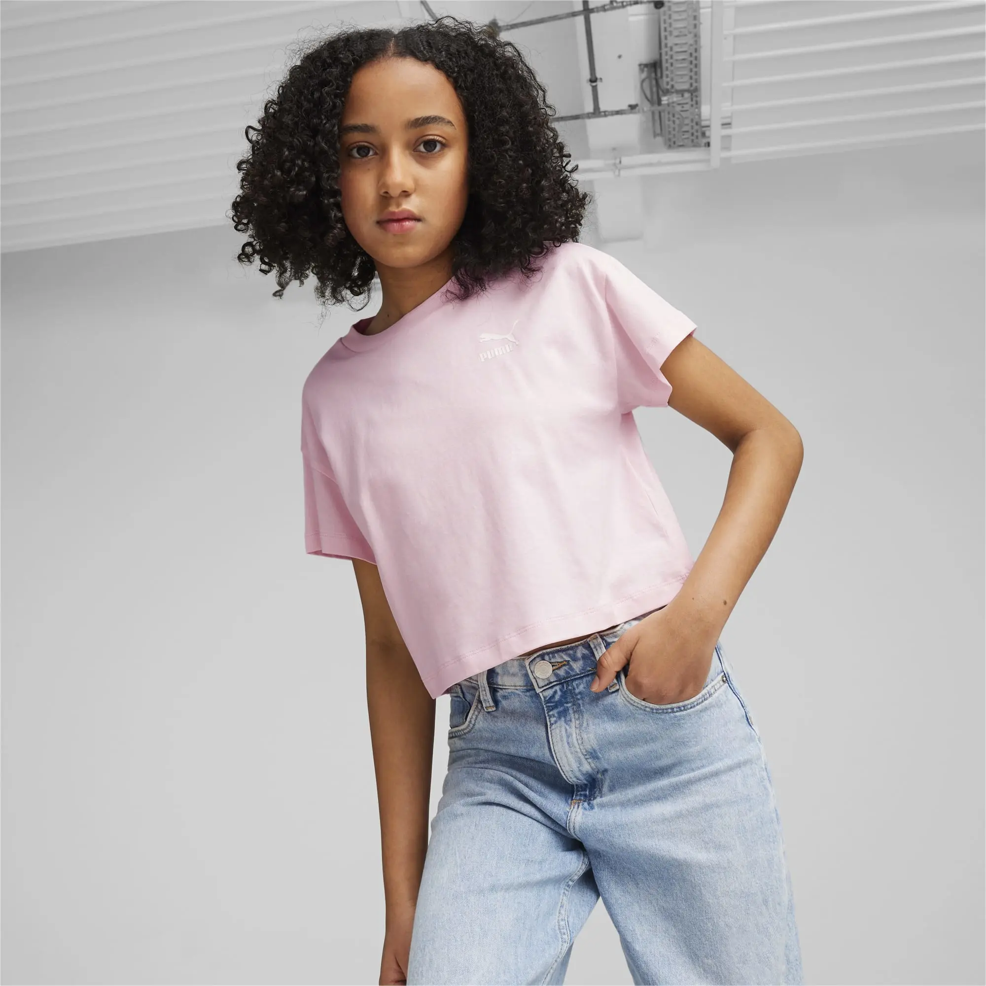 Puma Girls BETTER CLASSICS T-Shirt - Pink
