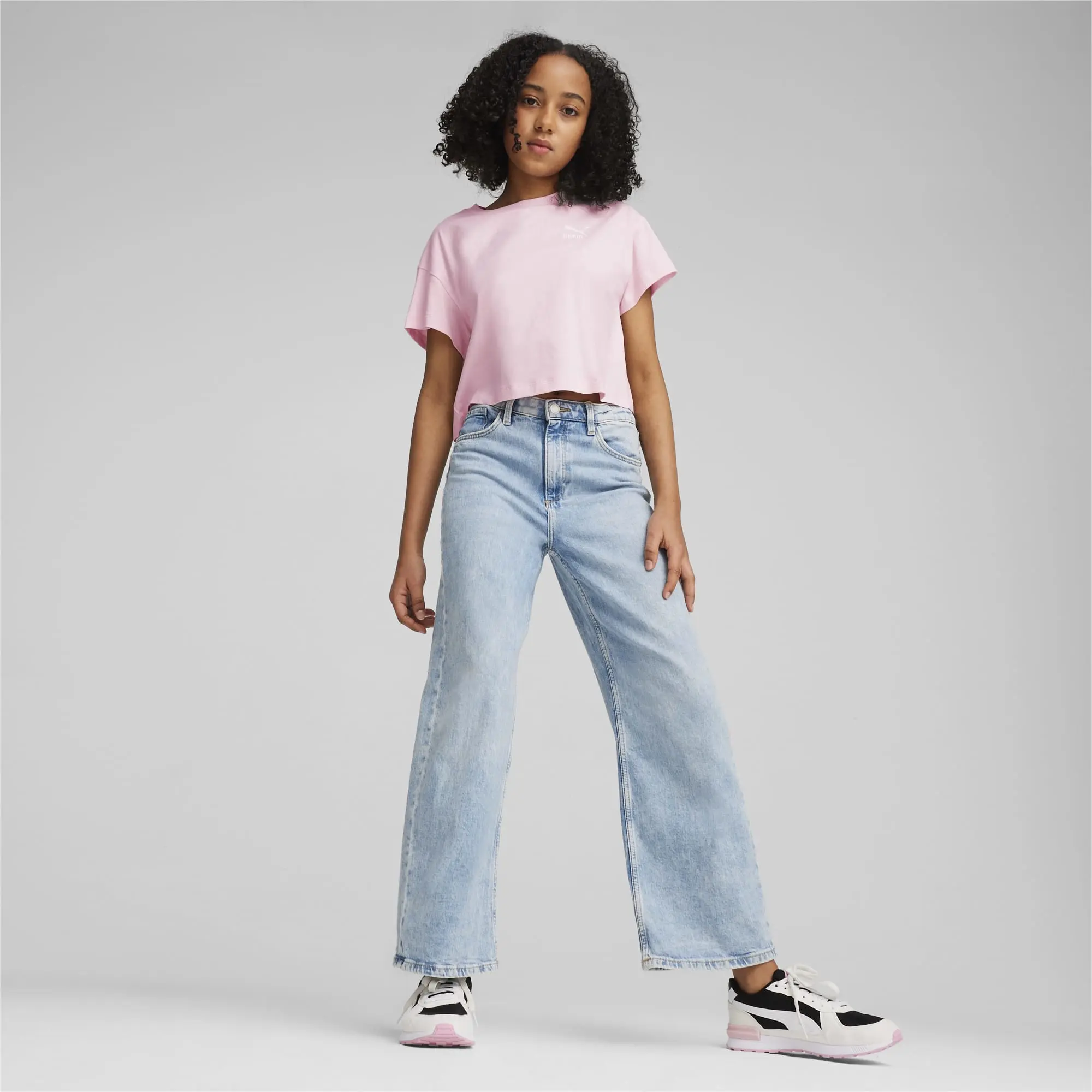 Puma Girls BETTER CLASSICS T-Shirt - Pink