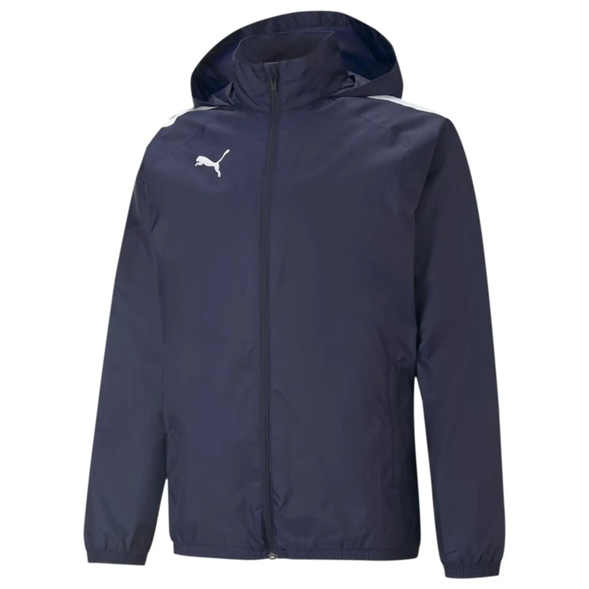 Puma Mens teamLIGA All-Weather Football Jacket - Blue Nylon