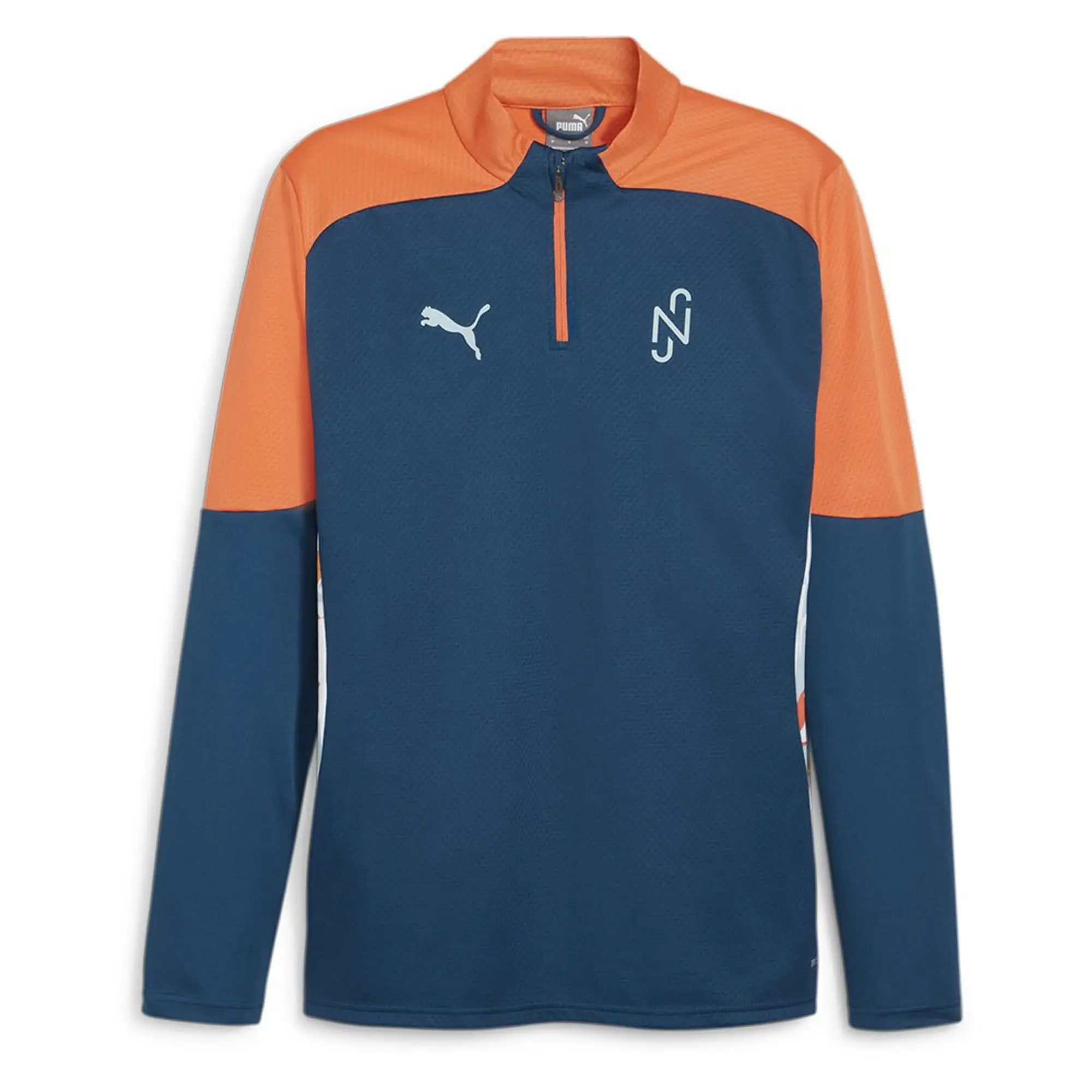 Neymar JR 1/4 Zip Top (Ocean Tropic) Men's Navy Size: Small Brazil Made By: Puma