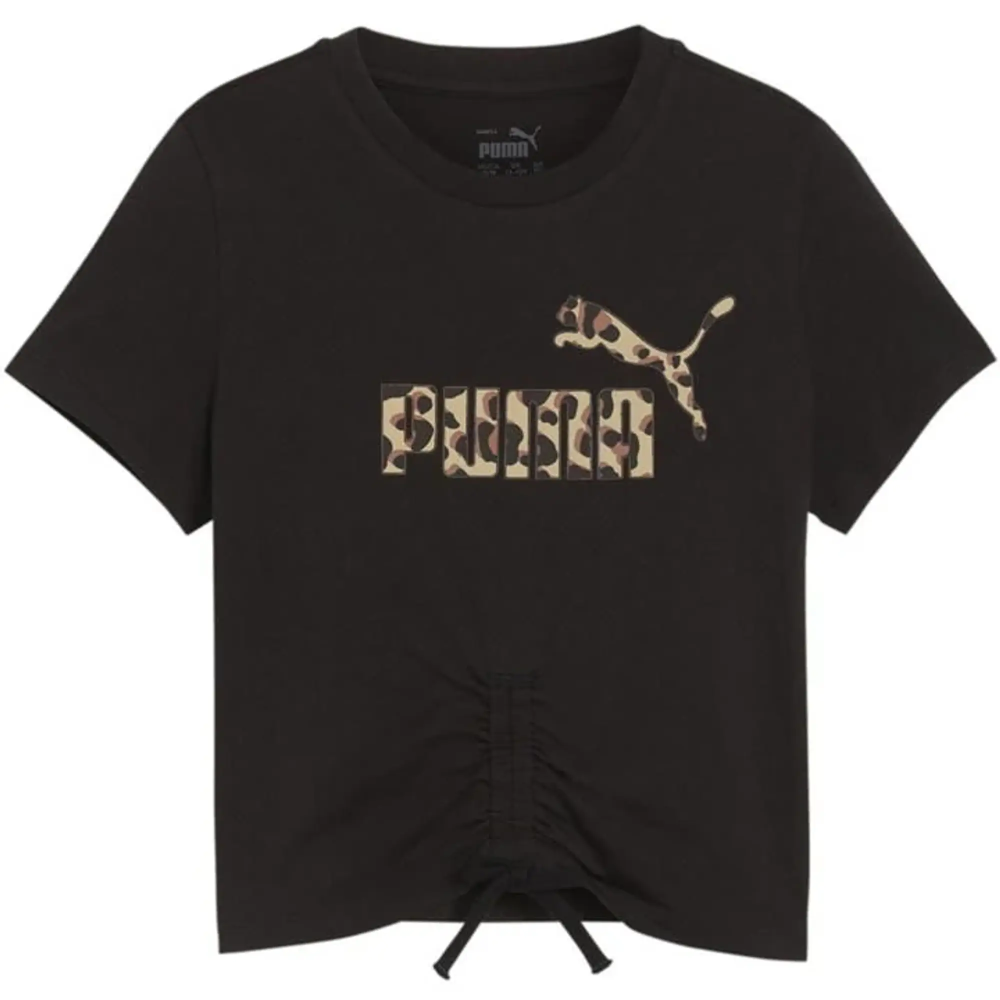 Puma Ess+ Animal Knotted Tee G T-Shirt Girls - Black