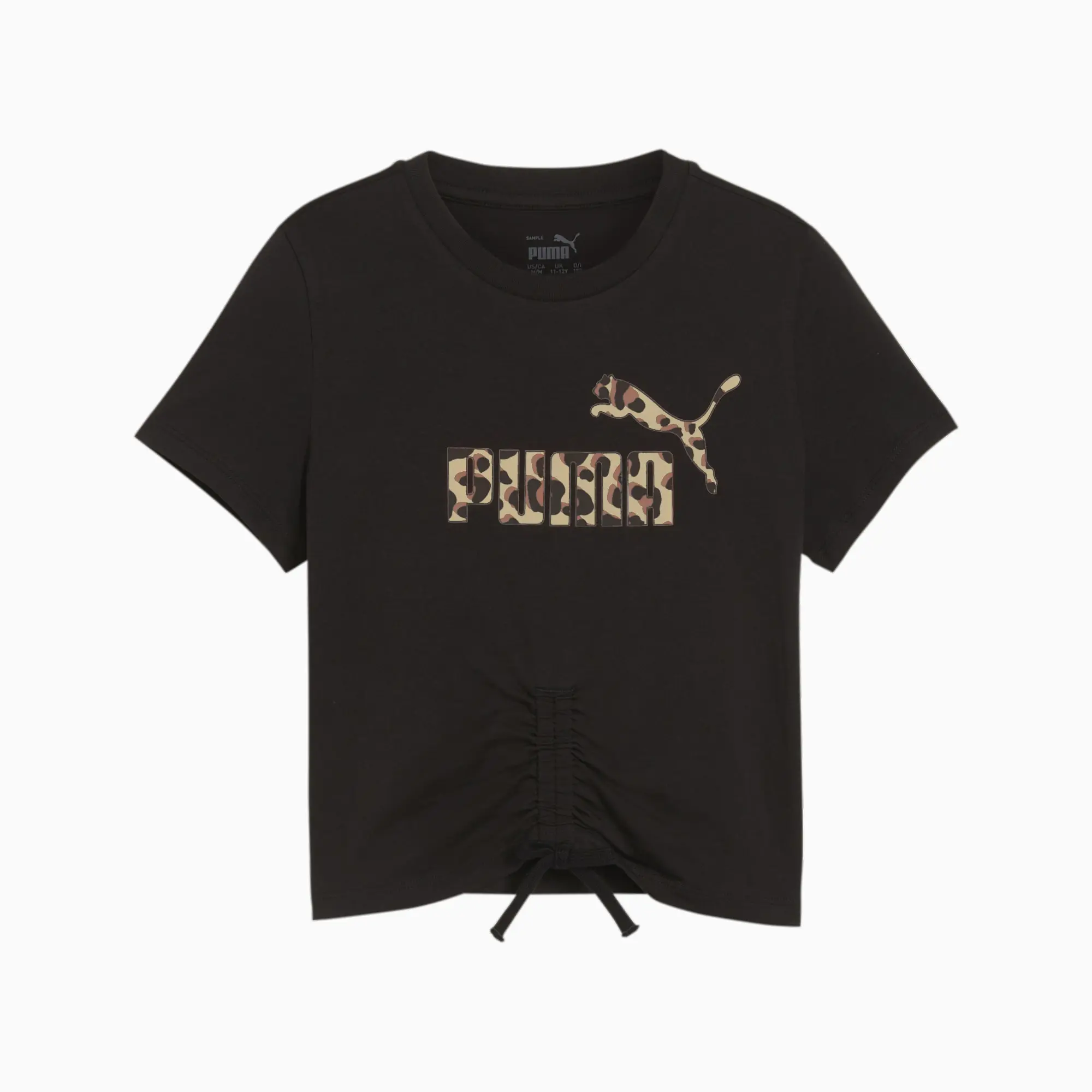 Puma Ess+ Animal Knotted Tee G T-Shirt Girls - Black
