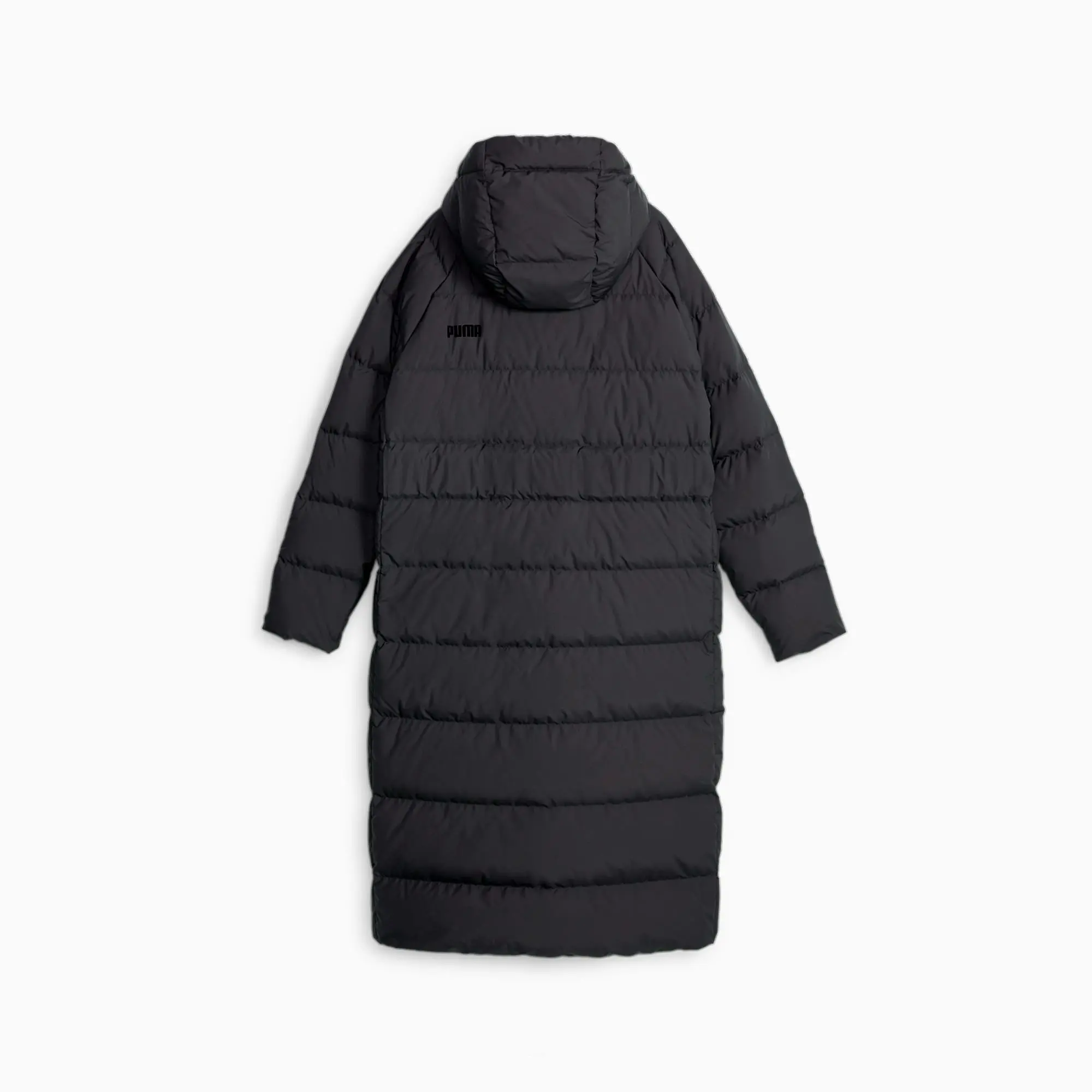 PUMA Women's Long Hooded Down Coat, Black