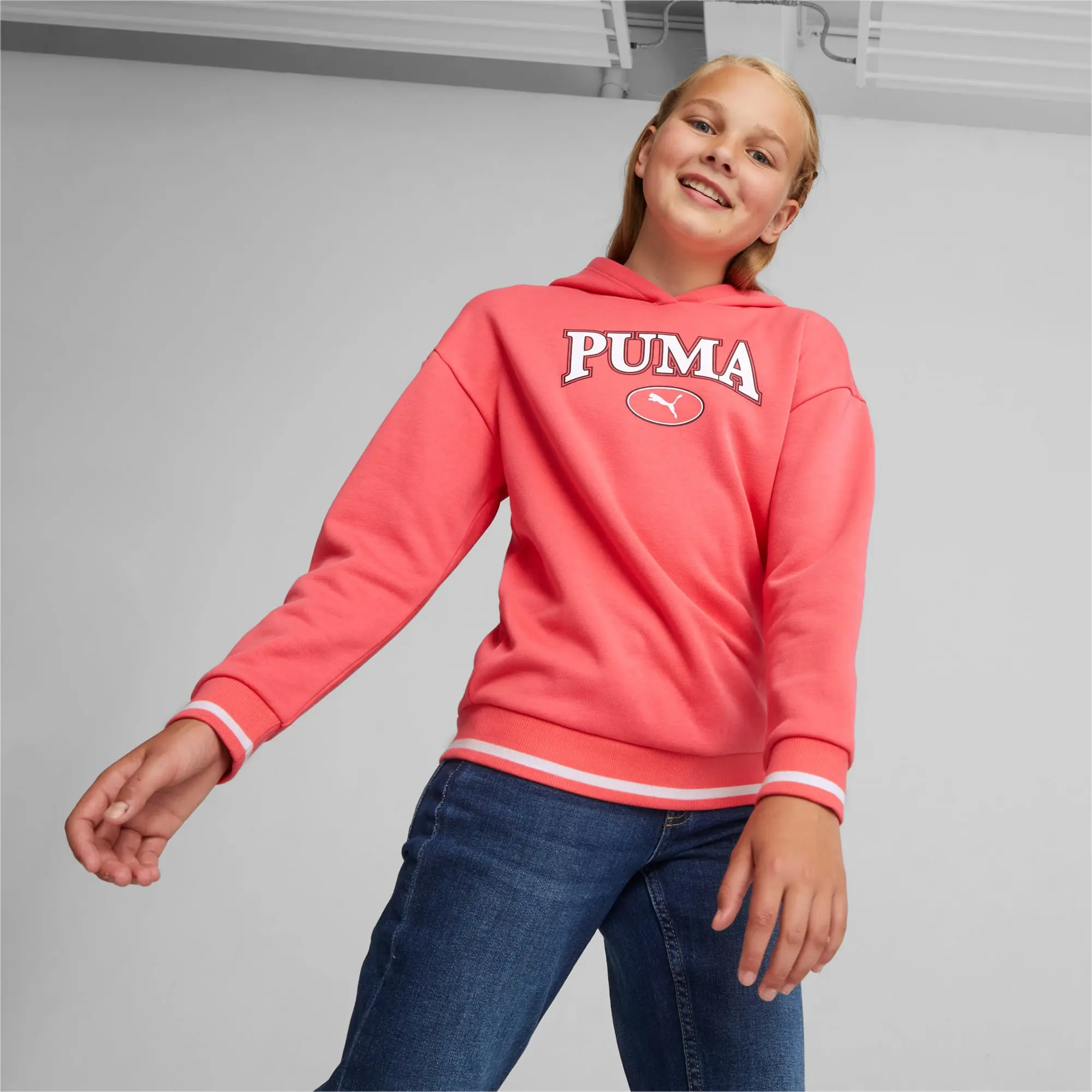 Puma Squad Hoodie Jn41 - Pink