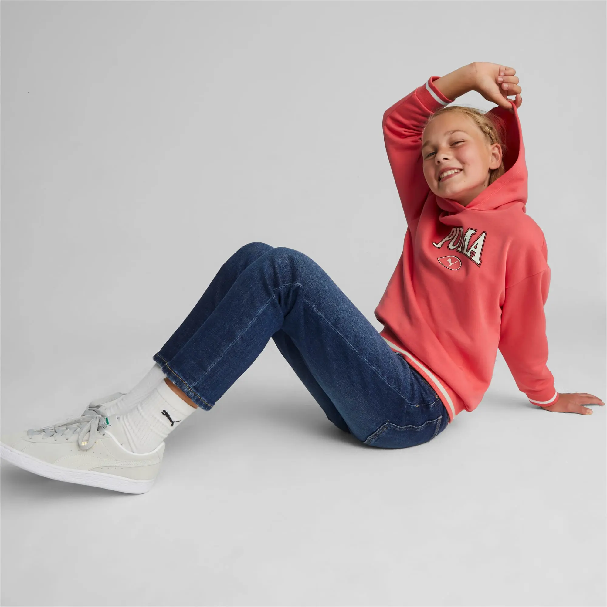 Puma Squad Hoodie Jn41 - Pink