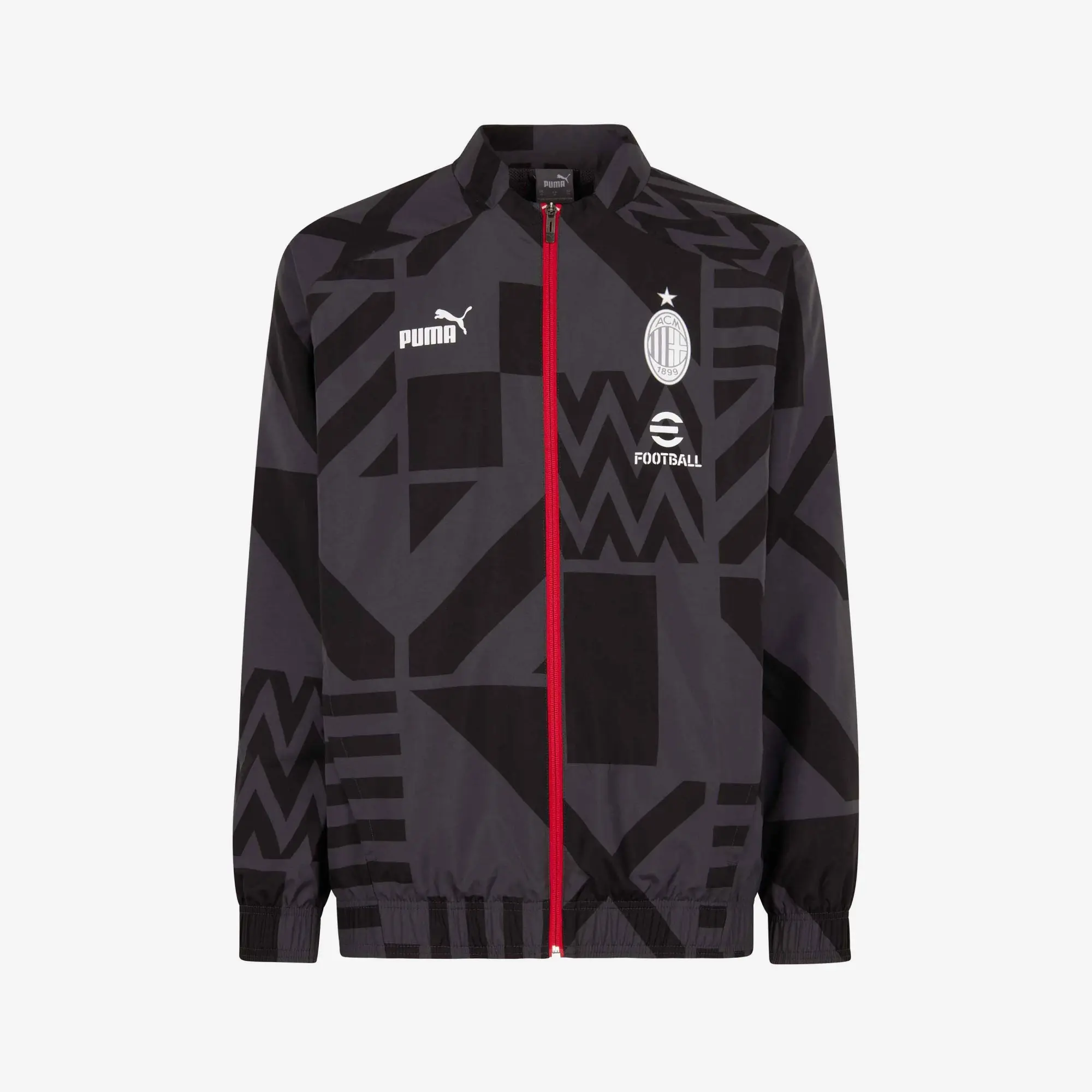 PUMA AC Milan Pre-Match Football Jacket Men, Asphalt Grey
