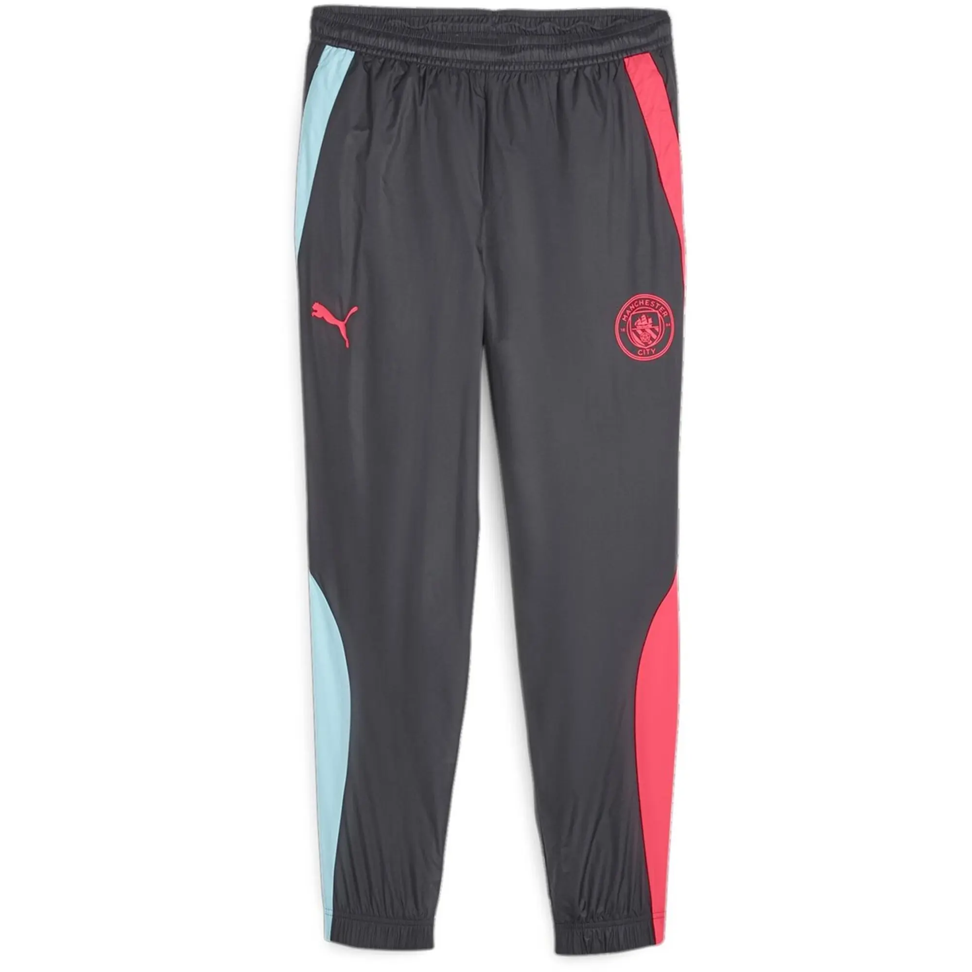Puma Mens Manchester City F.C. Pre-Match Woven Pants - Black