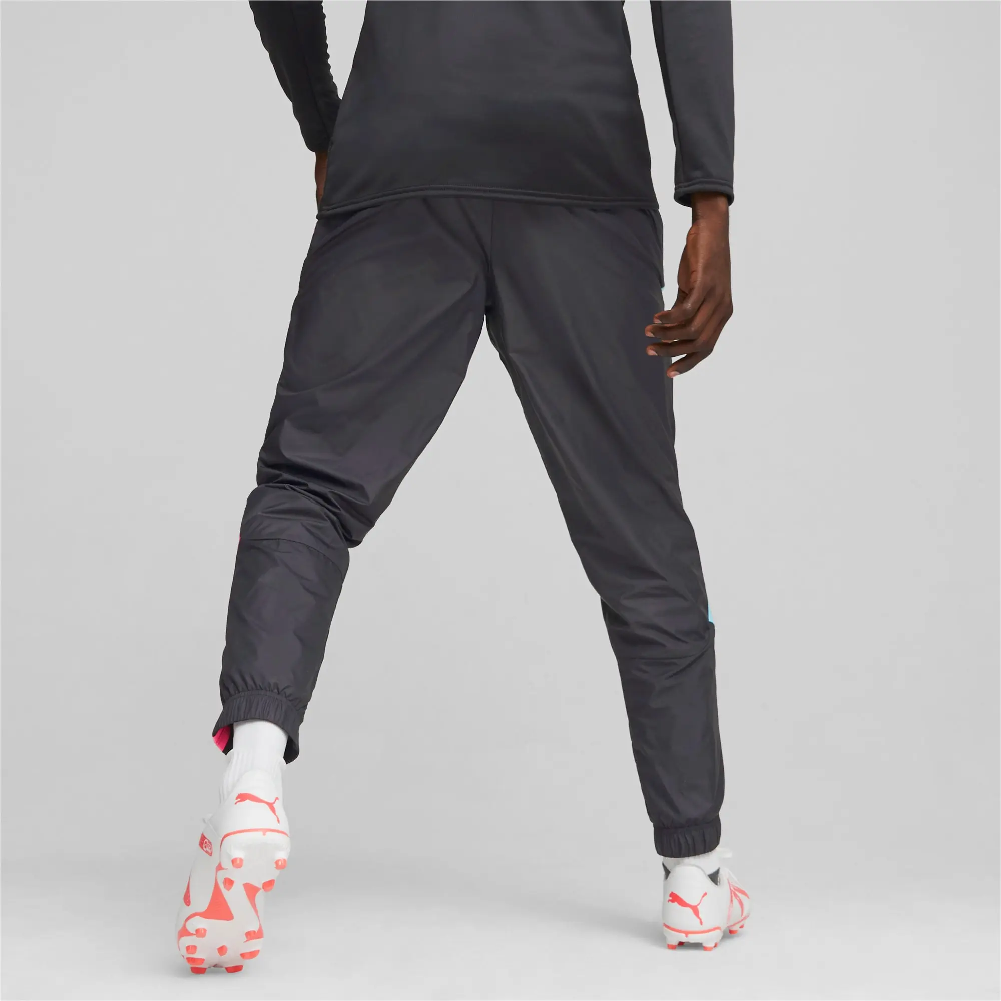 Puma Mens Manchester City F.C. Pre-Match Woven Pants - Black