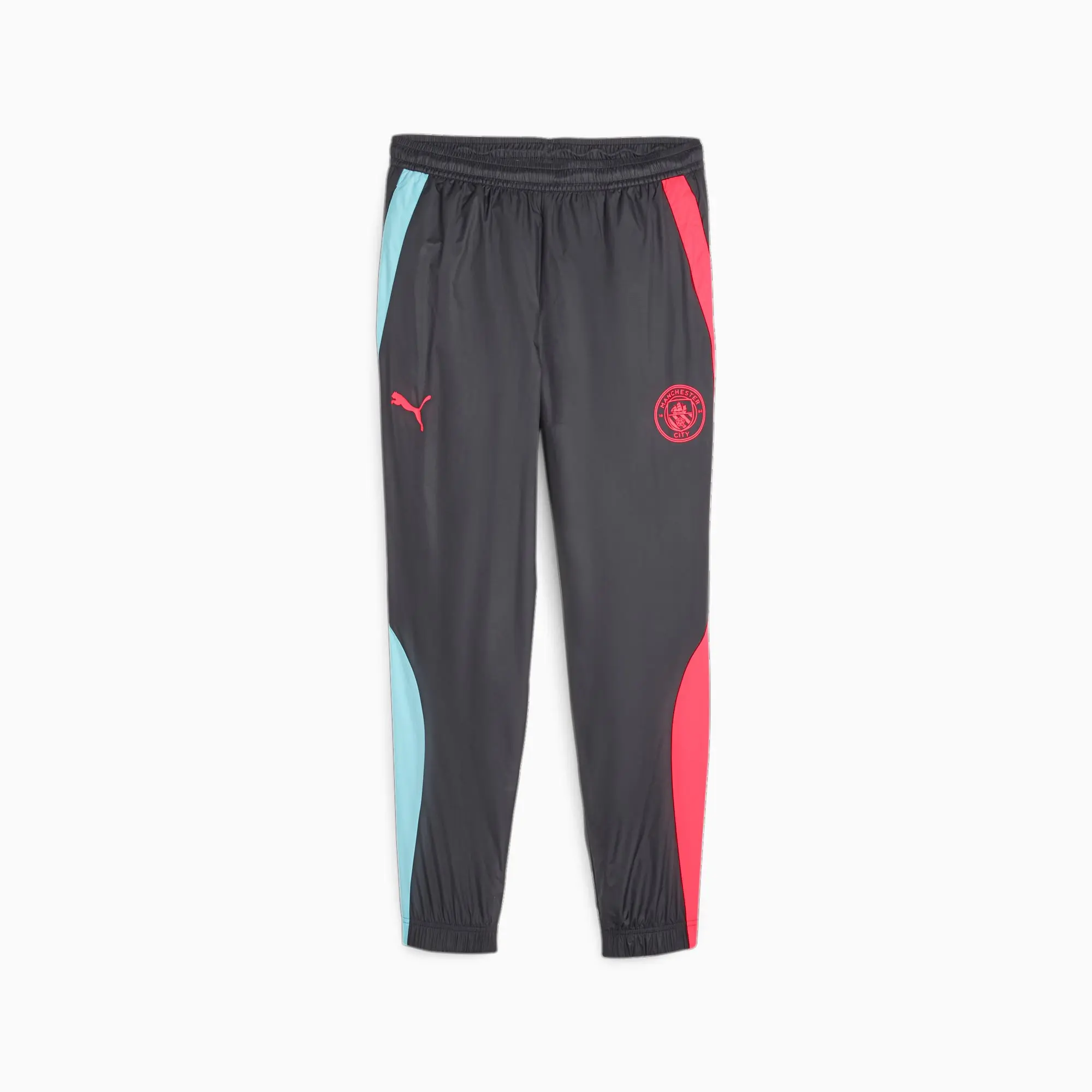 Puma Mens Manchester City F.C. Pre-Match Woven Pants - Black