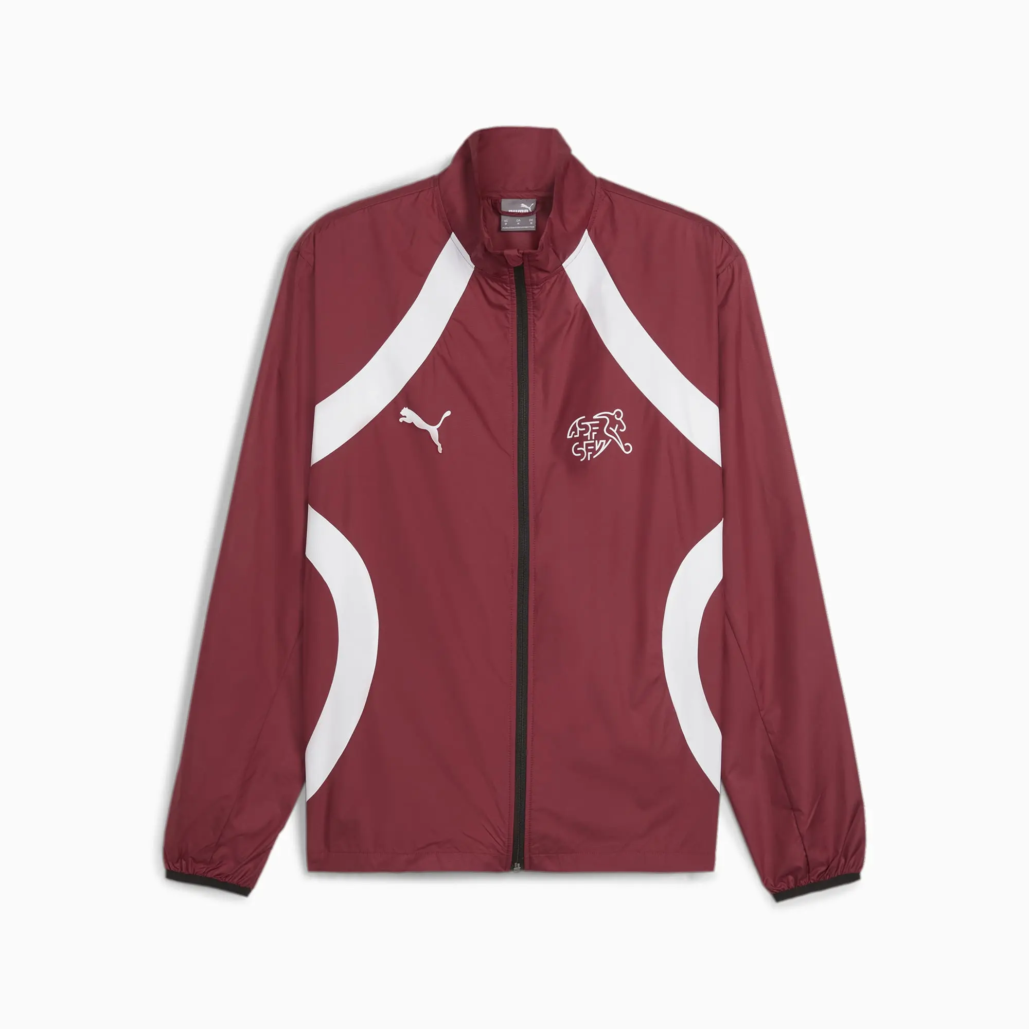 Puma Mens Switzerland Football Pre-match Woven Jacket - Red
