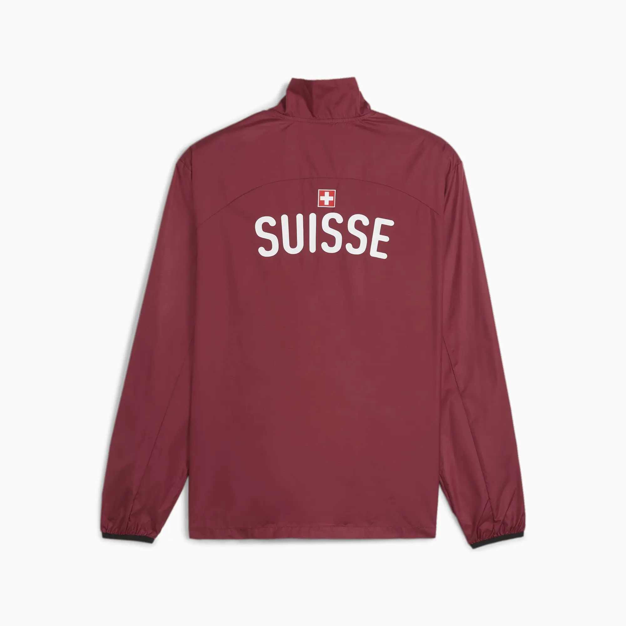 Puma Mens Switzerland Football Pre-match Woven Jacket - Red
