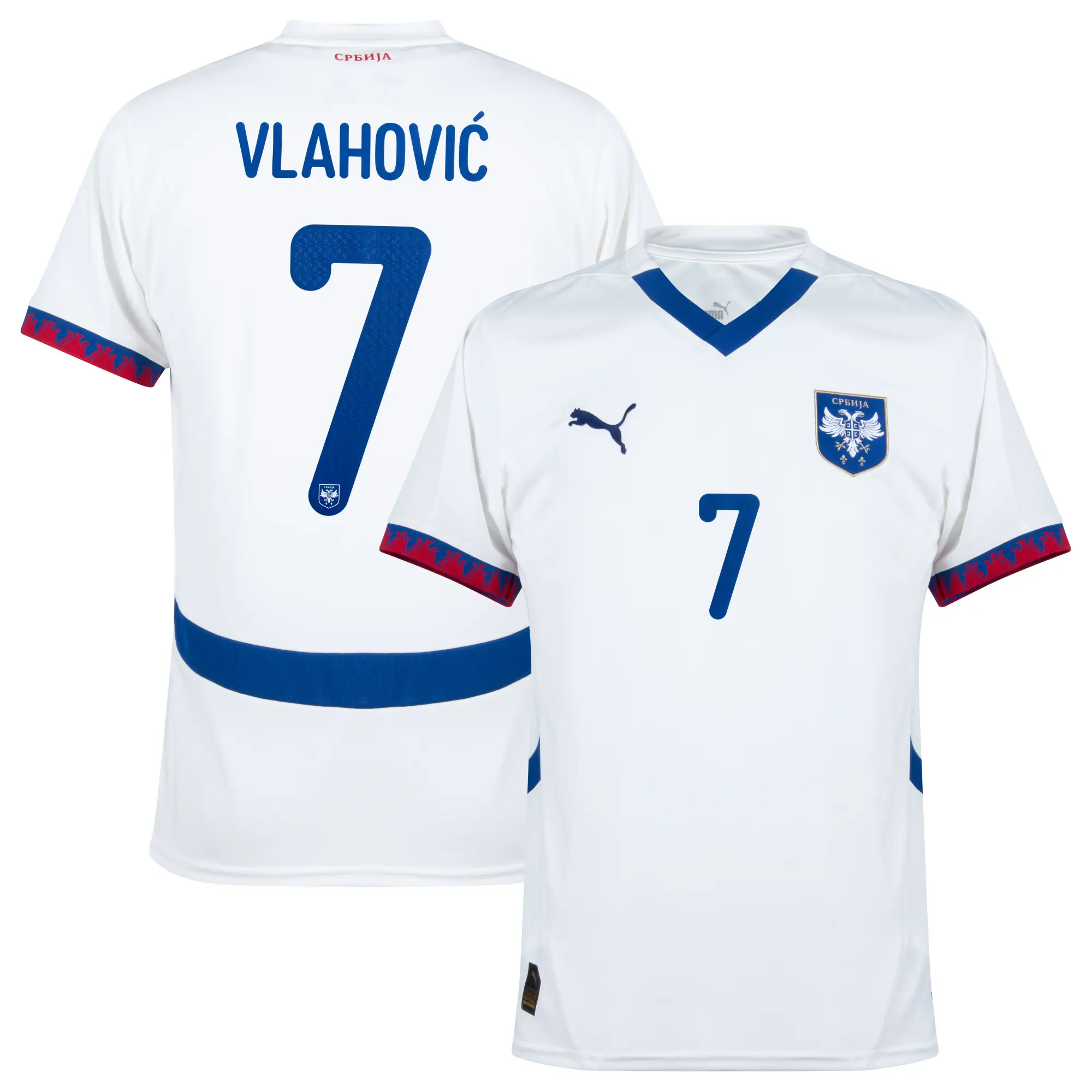 Puma Serbia Mens SS Away Shirt 2024