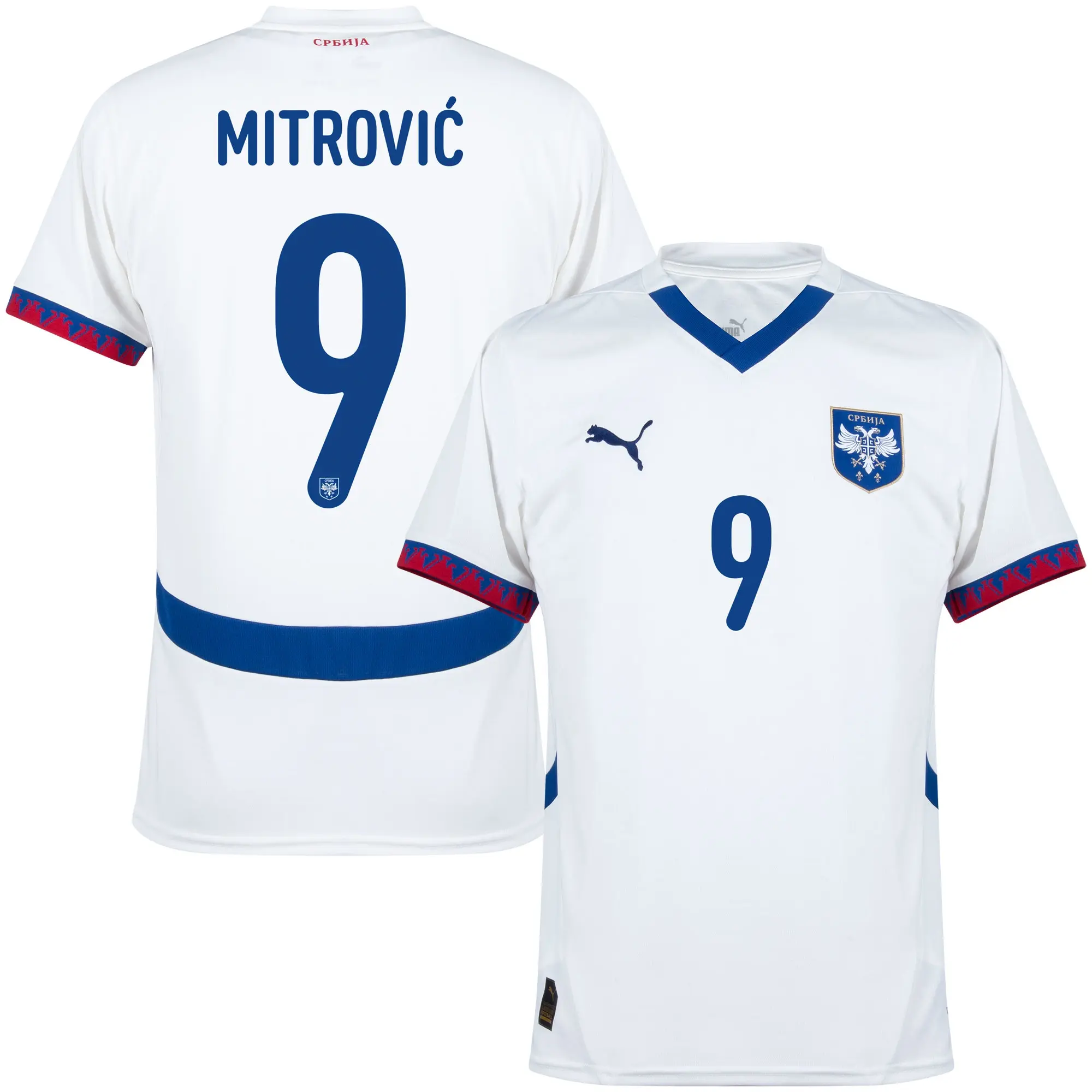 Puma Serbia Mens SS Away Shirt 2024