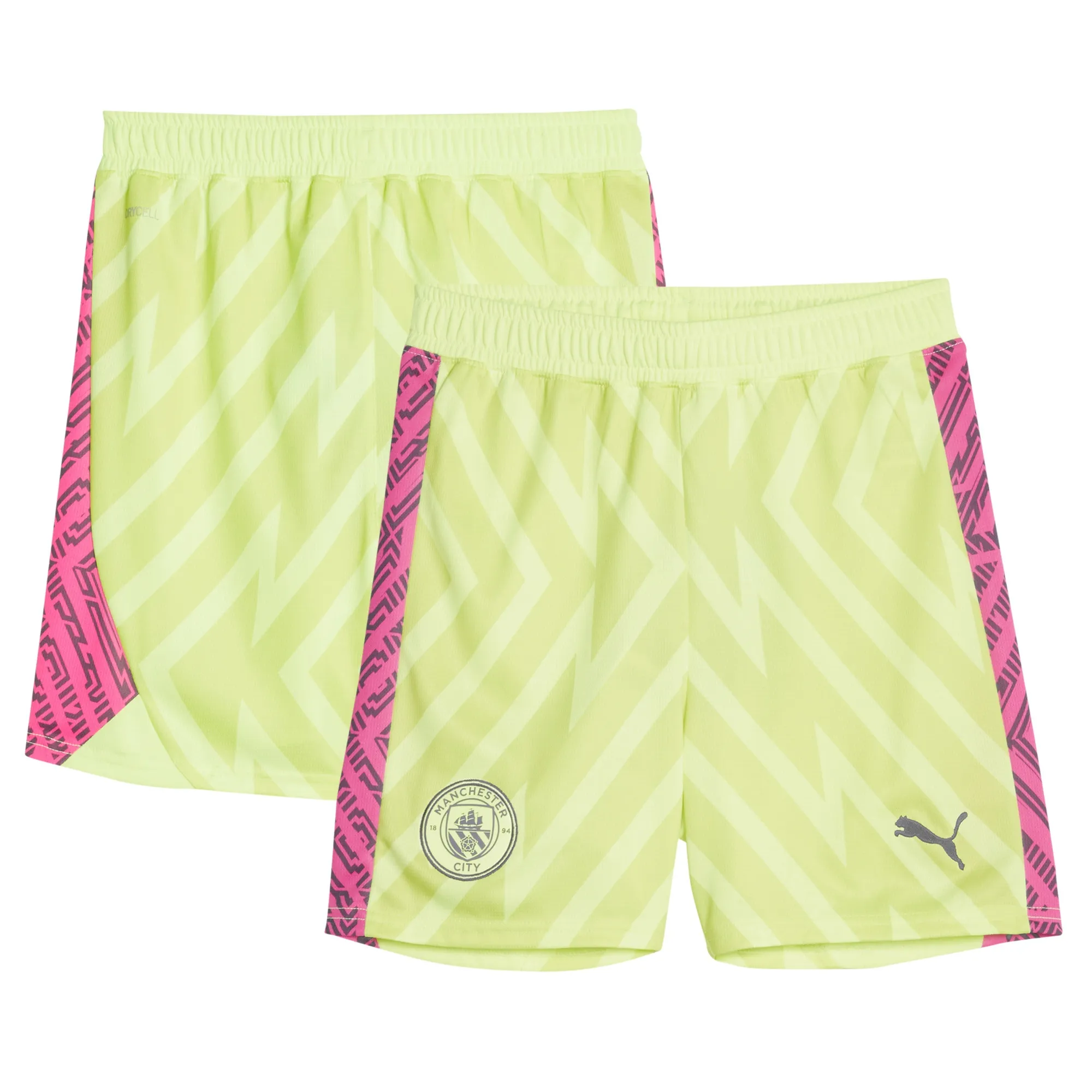 Puma Manchester City Kids Goalkeeper Home Shorts 2023/24