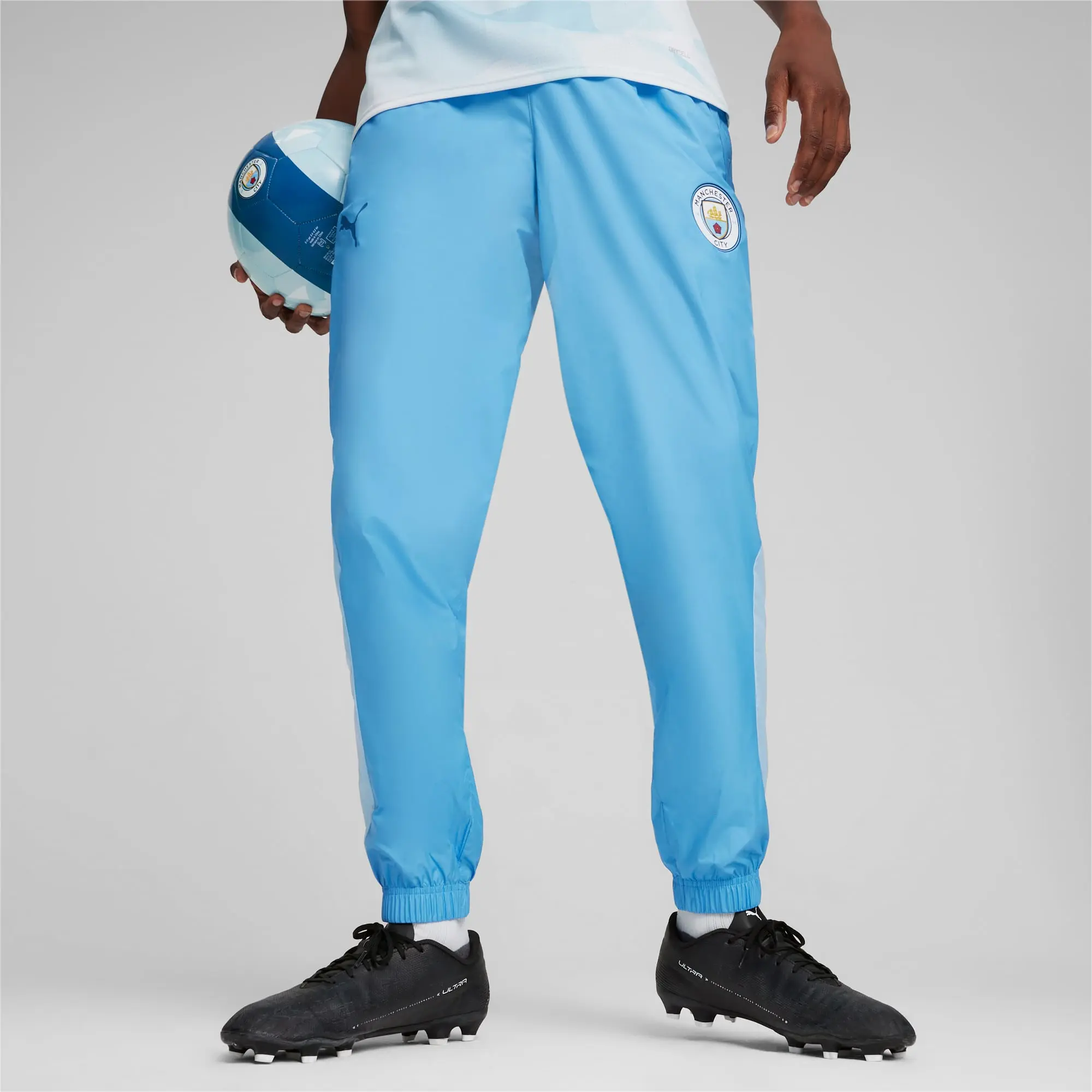 Puma Mens Manchester City Pre-Match Sweatpants - Blue