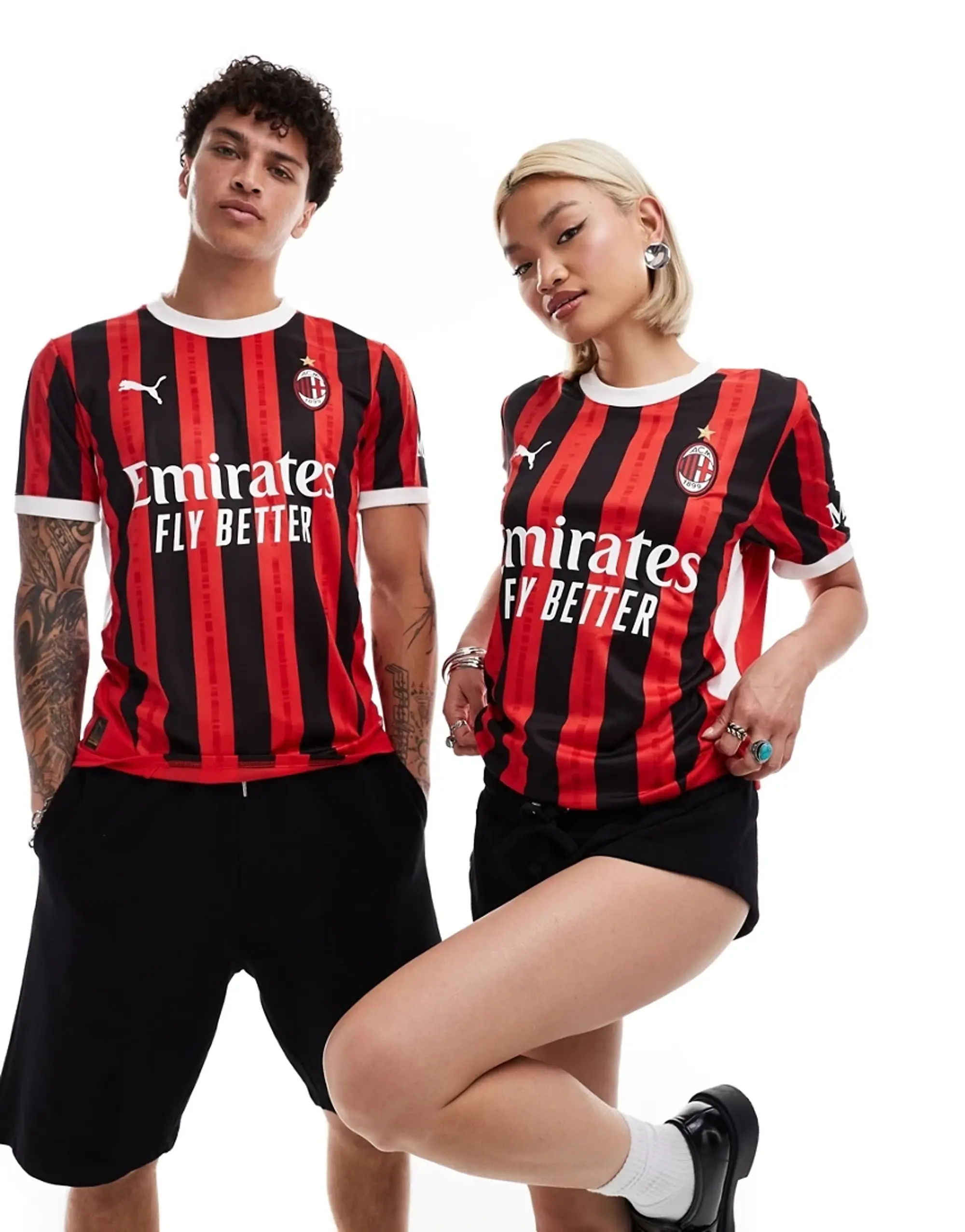 Puma AC Milan Mens SS Home Shirt 2024/25