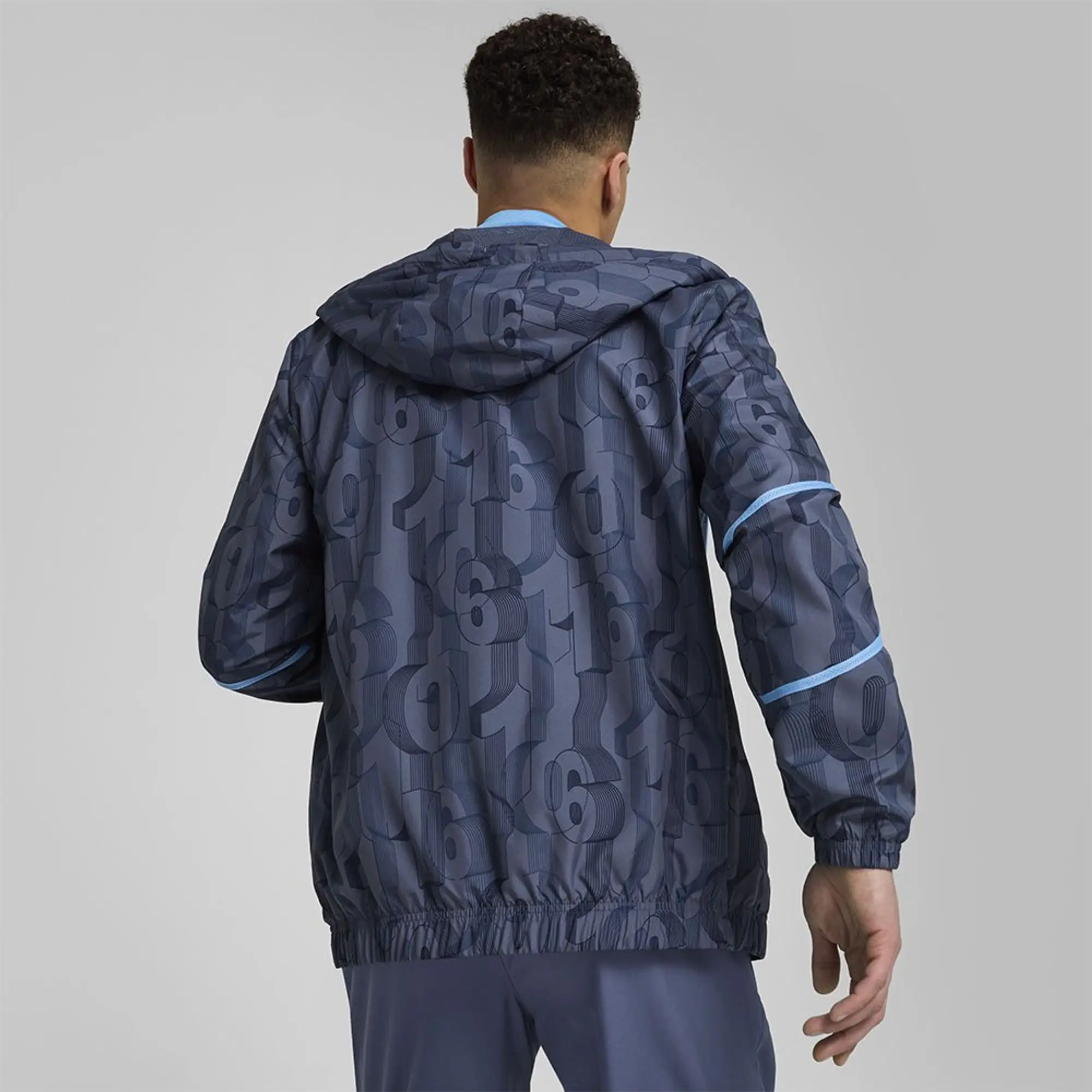 Puma Manchester City Pre Match Jacket 2024 2025 Adults - Blue