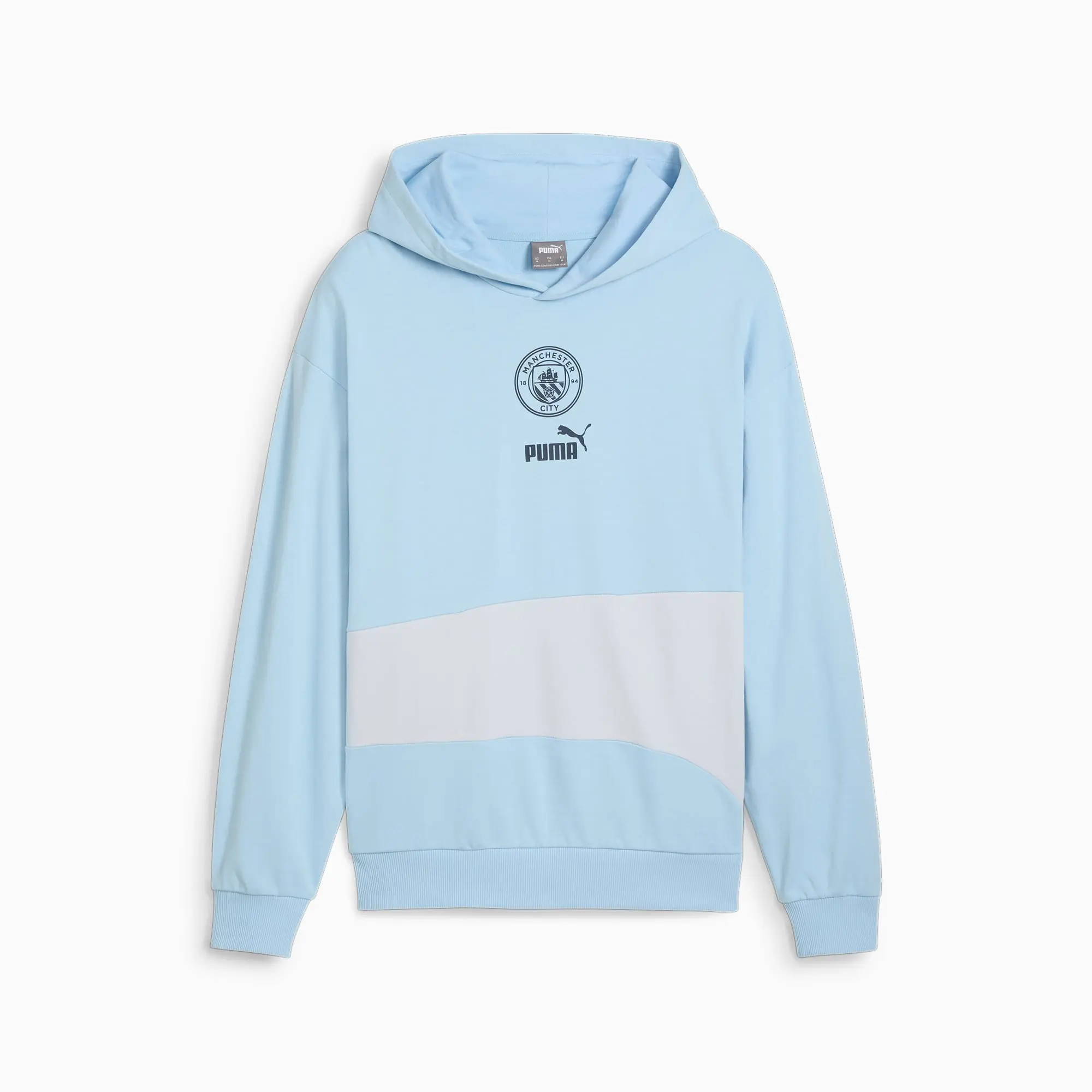 PUMA Manchester City Ftblculture+ Hoodie Men, Silver Mist/Silver Sky