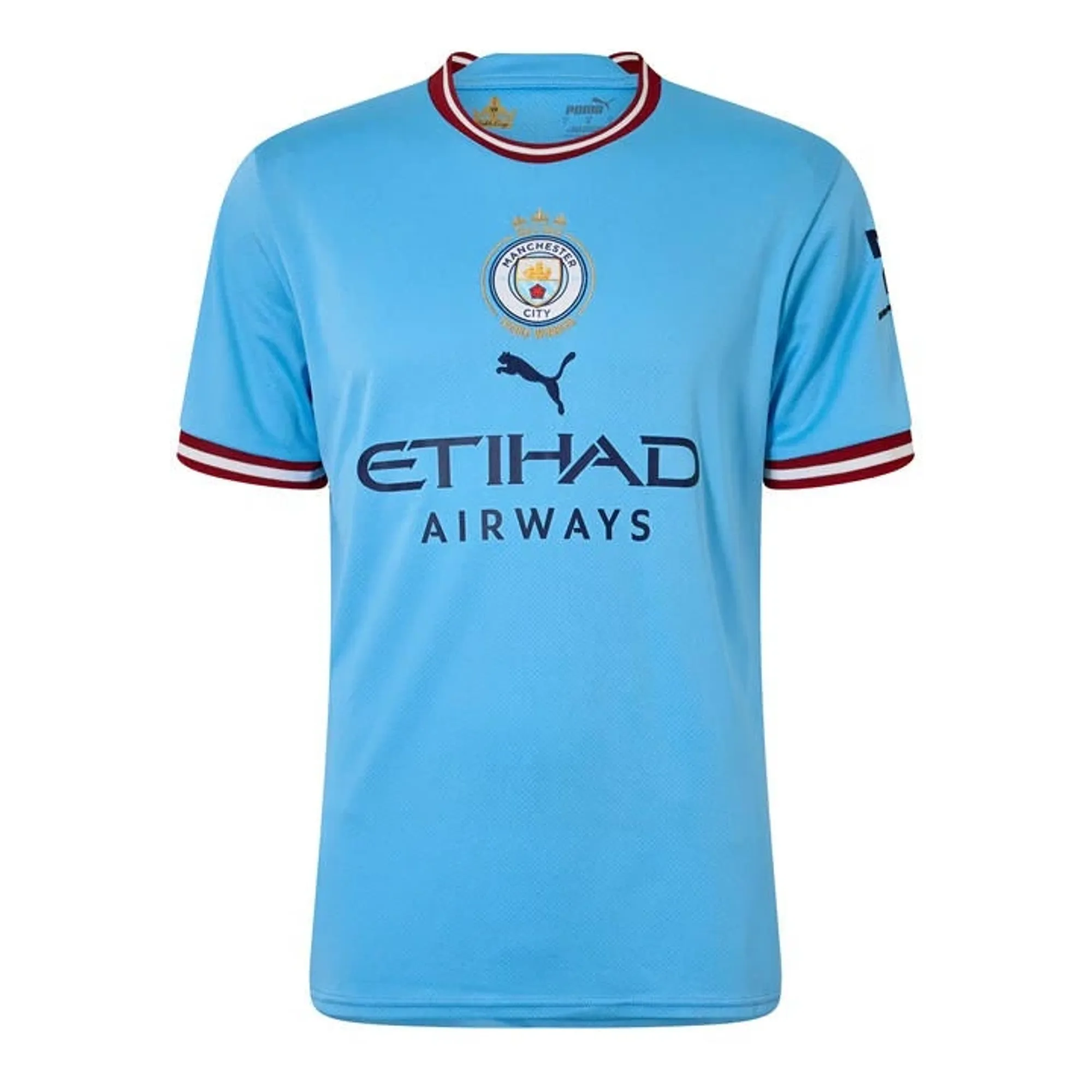 PUMA Manchester City 22/23 Commemorative Jersey, Light Blue/Intense Red
