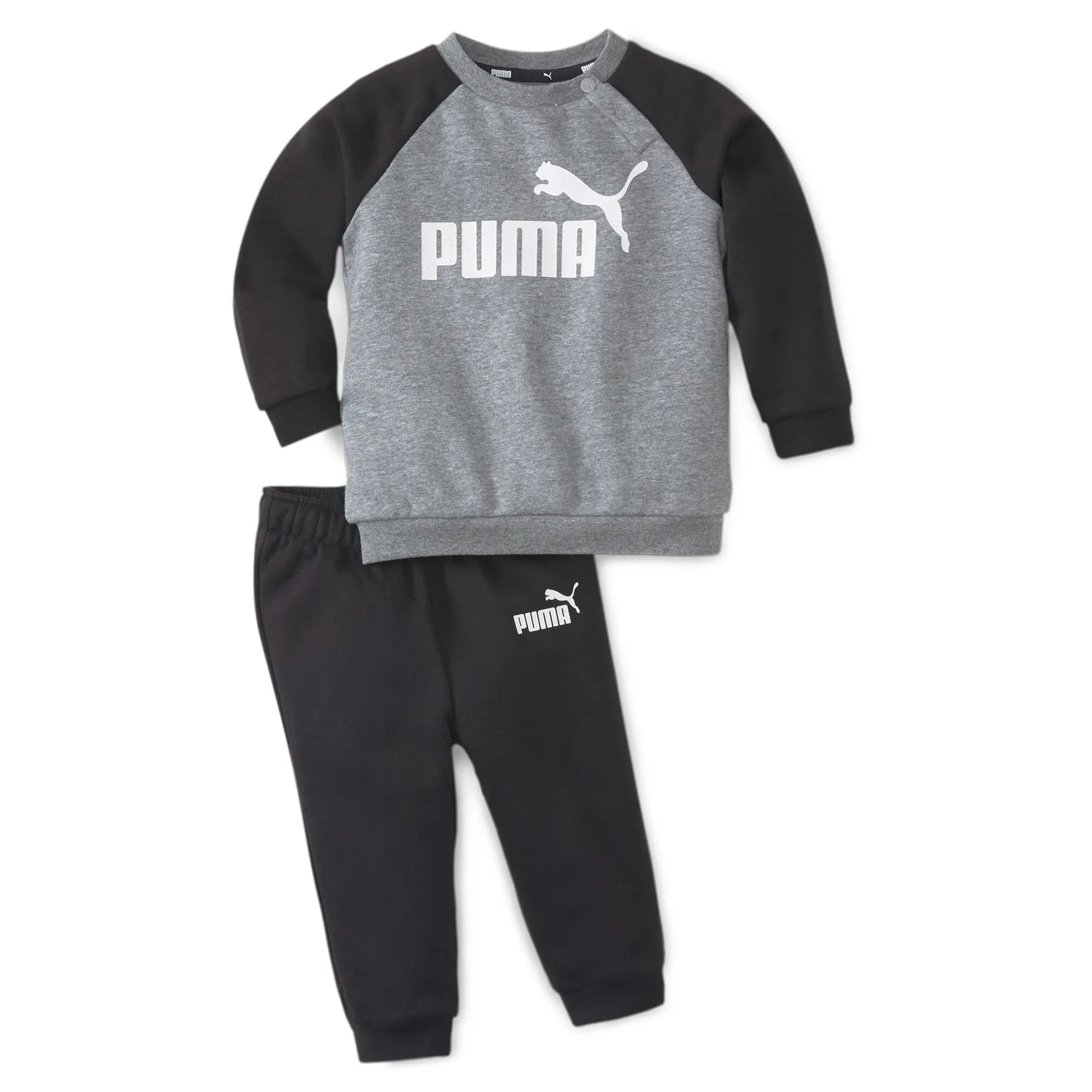 Puma No1 Raglan Crew Neck Set Baby Boys - Black