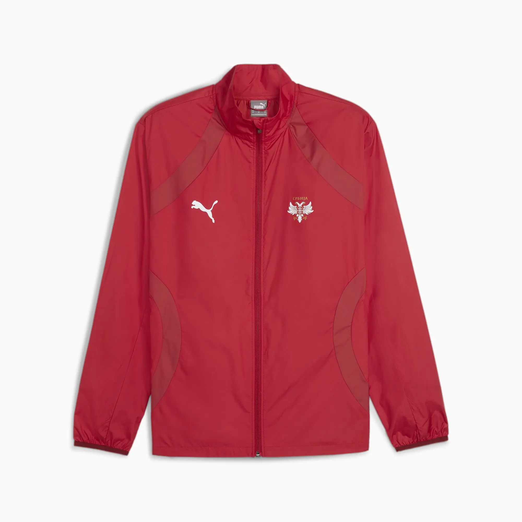 Puma Mens Serbia Pre-match Woven Football Jacket - Red