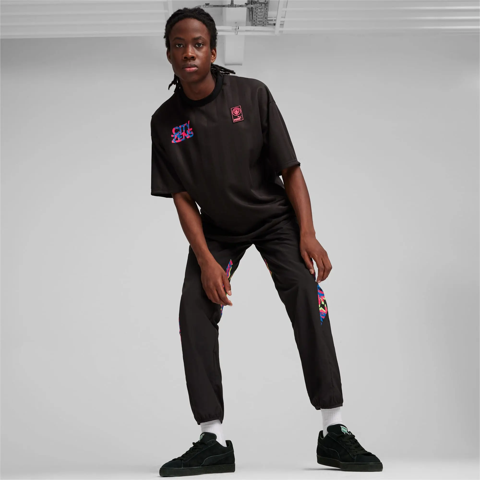 Puma Mens Manchester City Ftblnrgy Woven Pants - Black