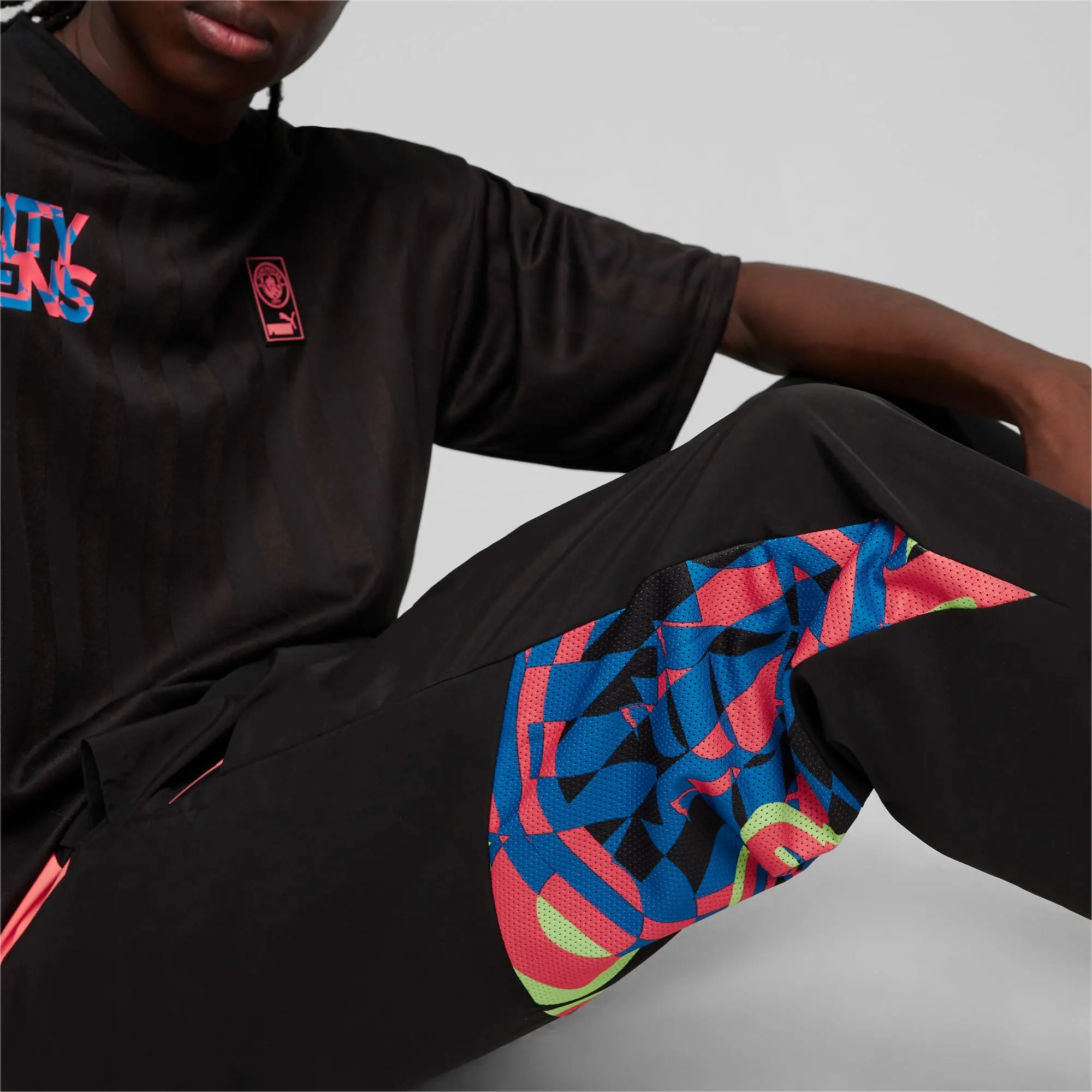 Puma Mens Manchester City Ftblnrgy Woven Pants - Black