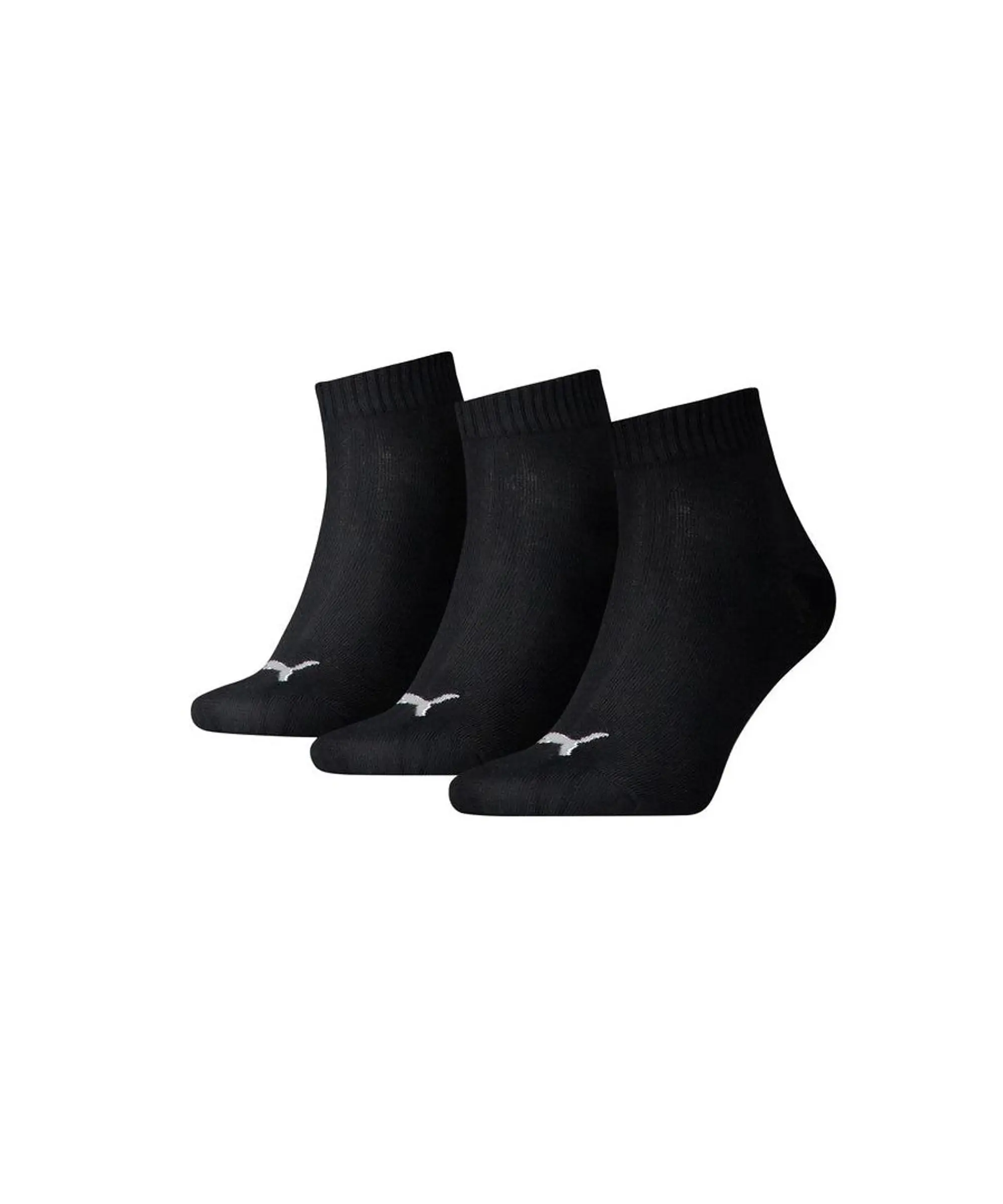 Puma 3-Pack Mens Black Shoe Liner Socks Textile