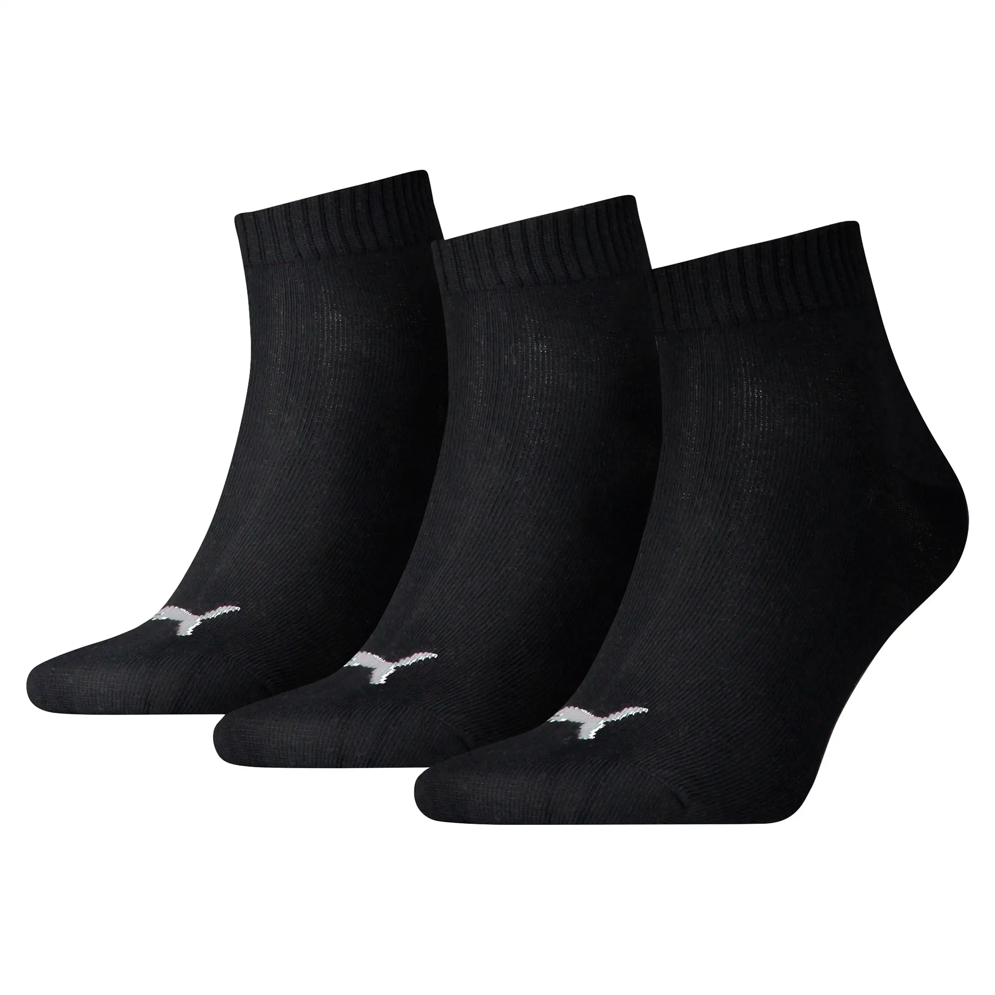 Puma 3-Pack Mens Black Shoe Liner Socks Textile