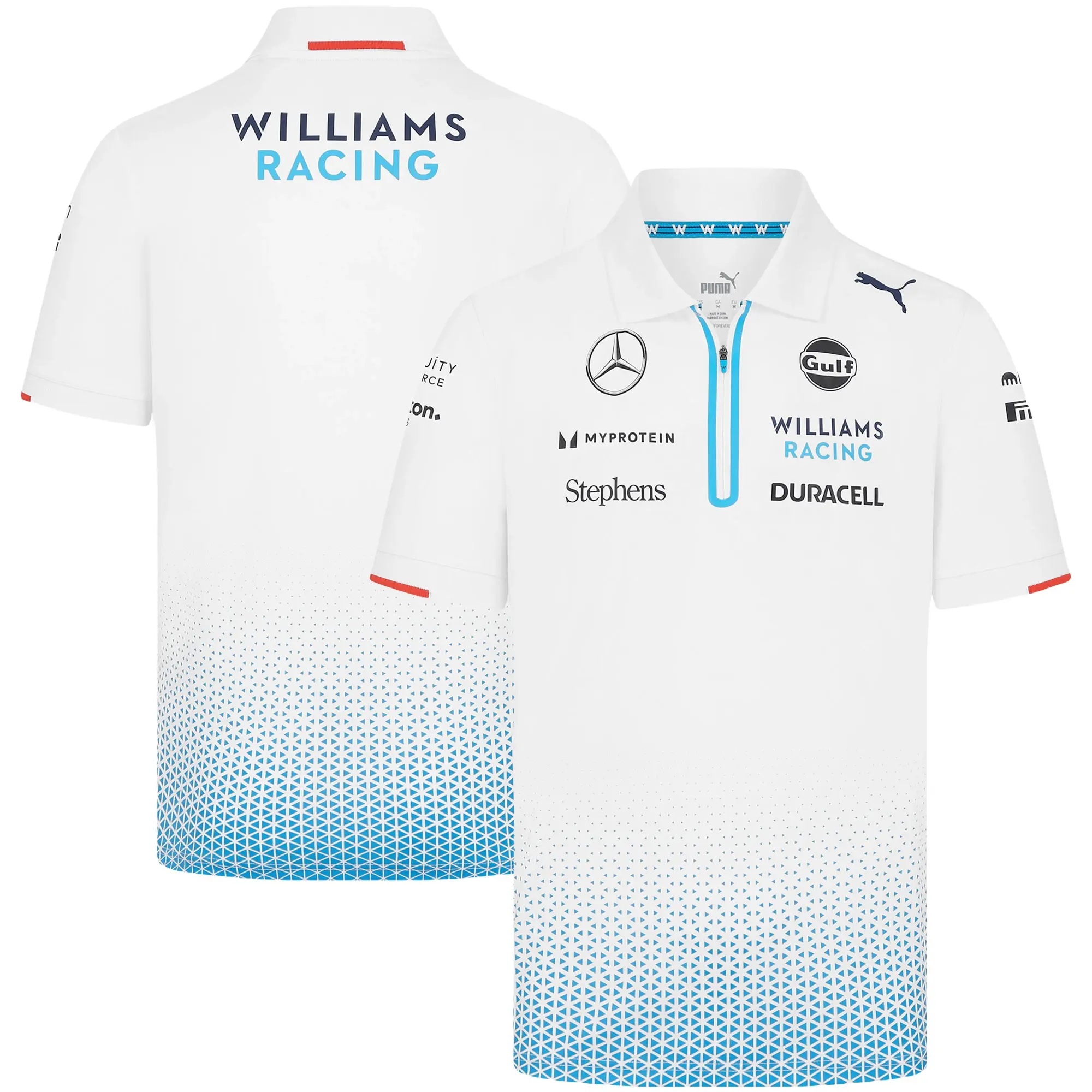 Puma Mens Williams Racing 2024 Team Polo Shirt - White