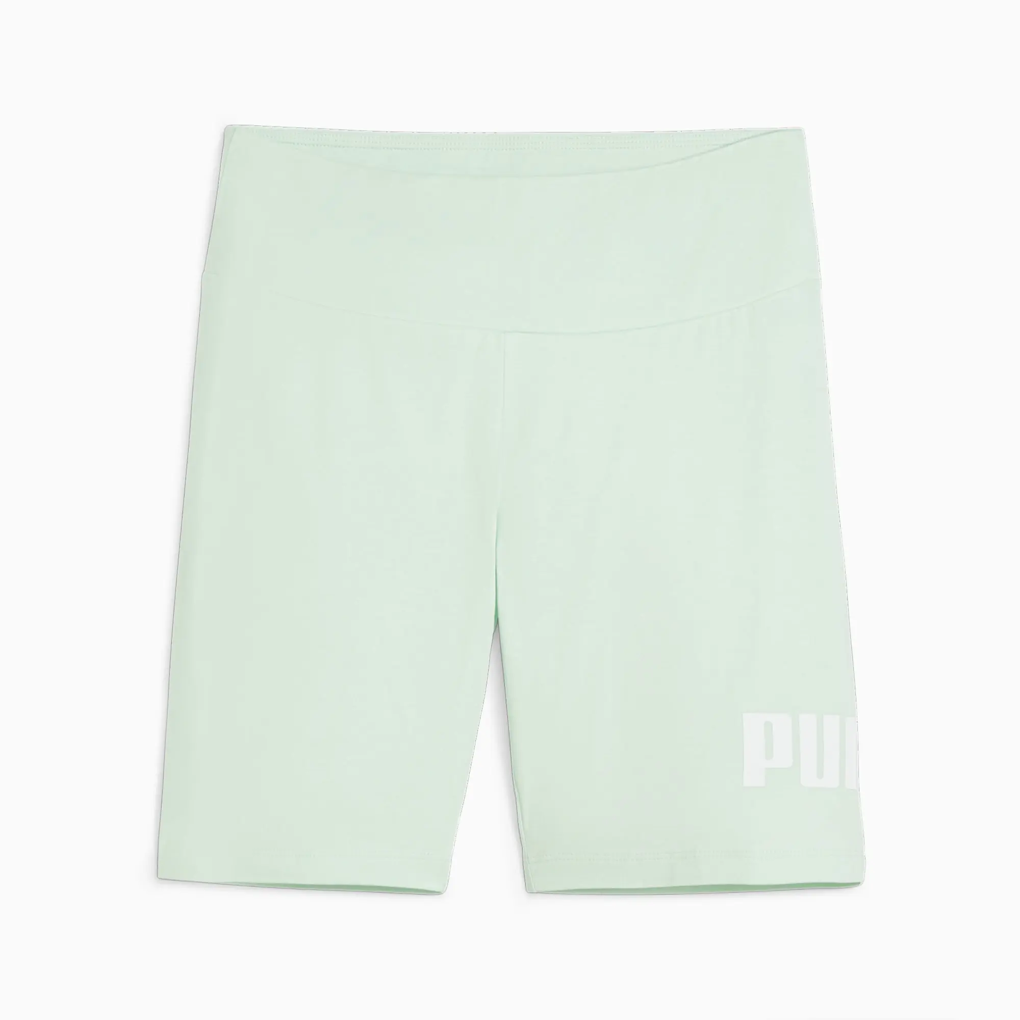 Puma Womens Essentials Logo Short Leggings - Green