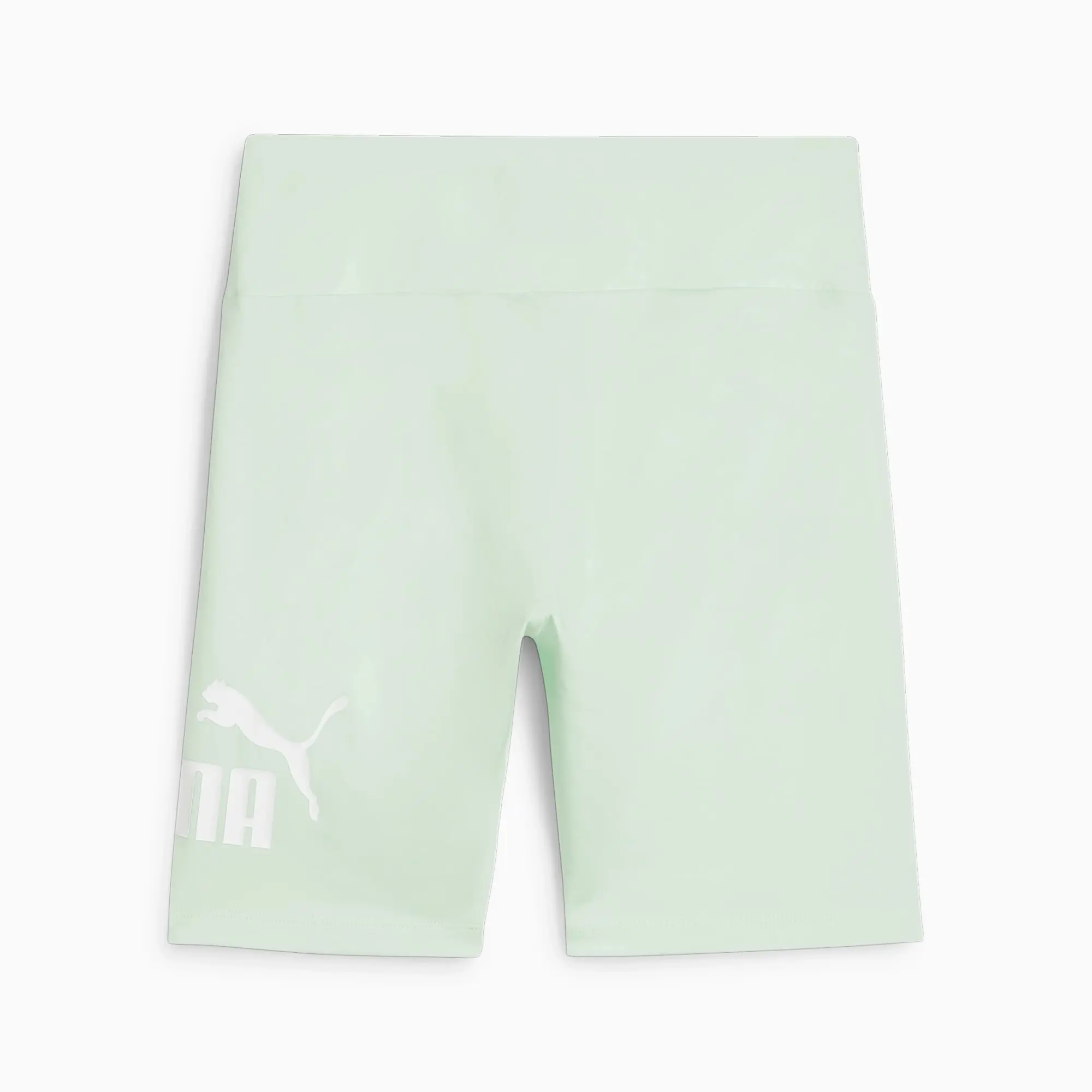 Puma Womens Essentials Logo Short Leggings - Green