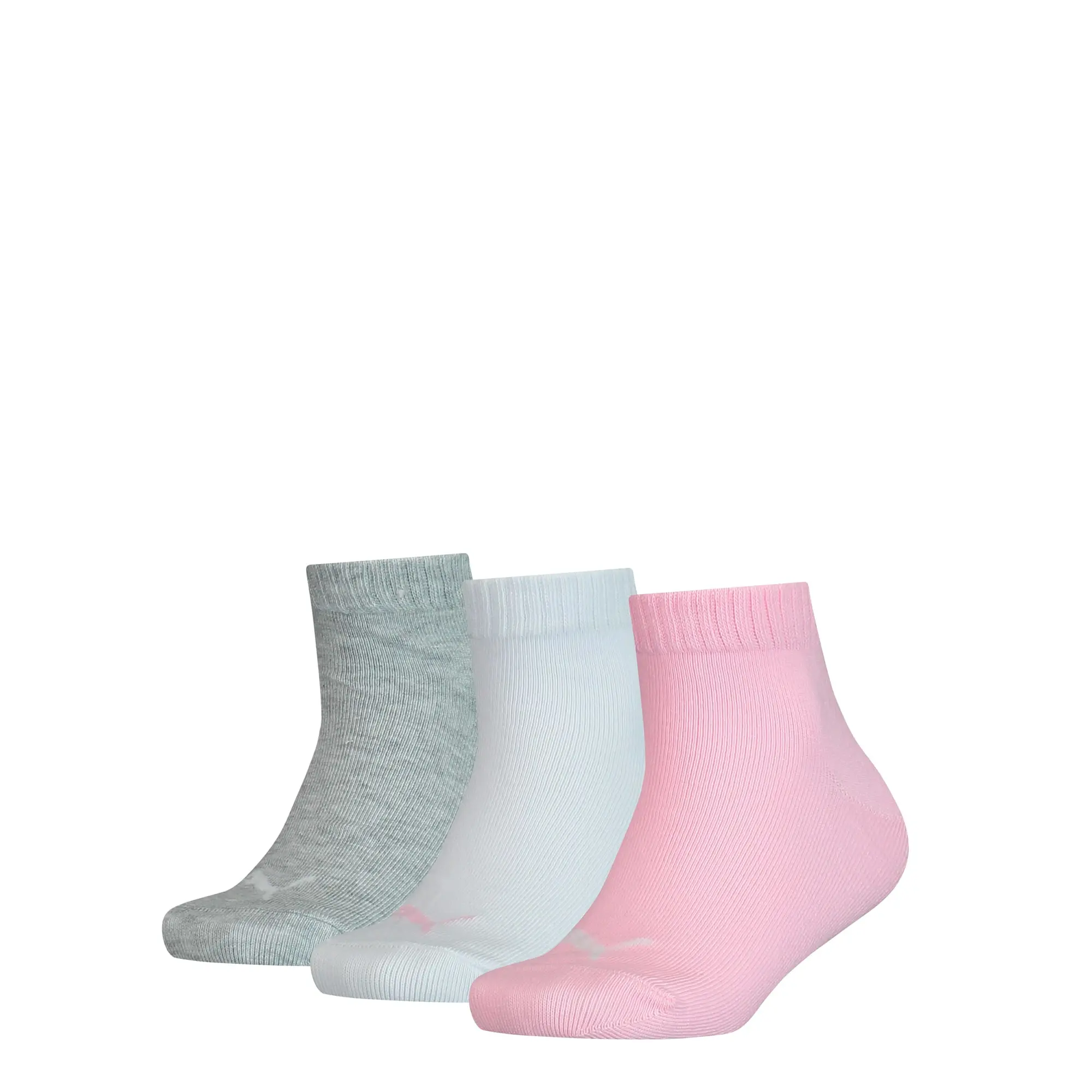 Puma Childrens Unisex Youth Quarter Socks 3 Pack - Multicolour