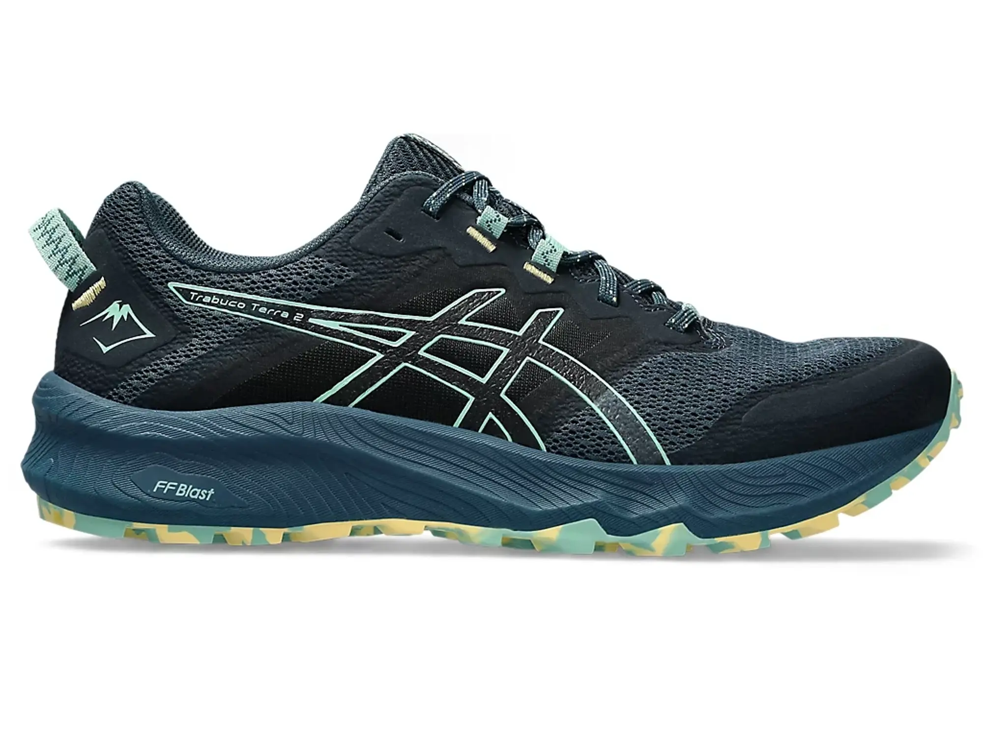 ASICS Trabuco Terra 2 Trail Running Shoe Men - Petrol, Mint