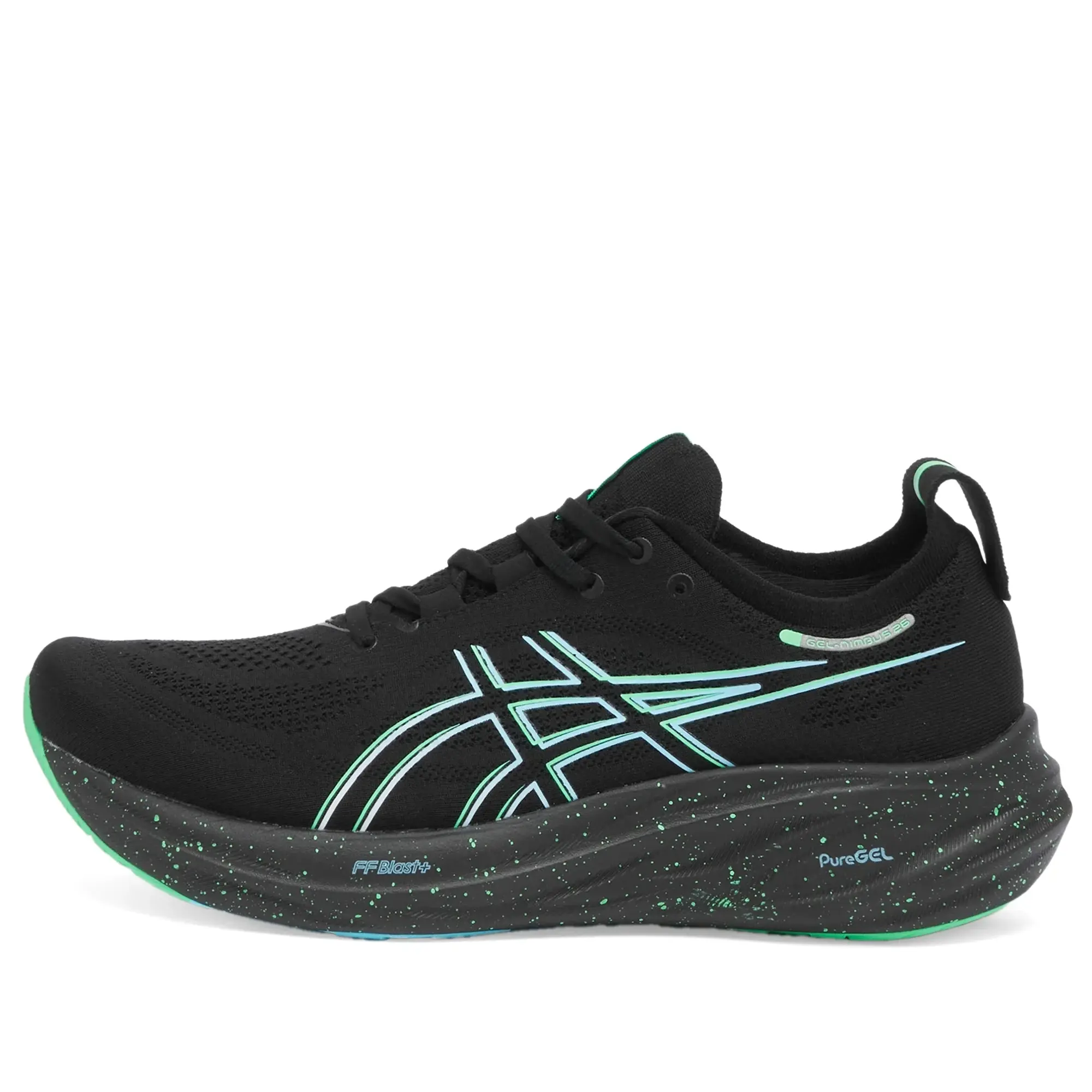 ASICS Gel-Nimbus 26 Neutral Running Shoe Men - Black, Neon Green