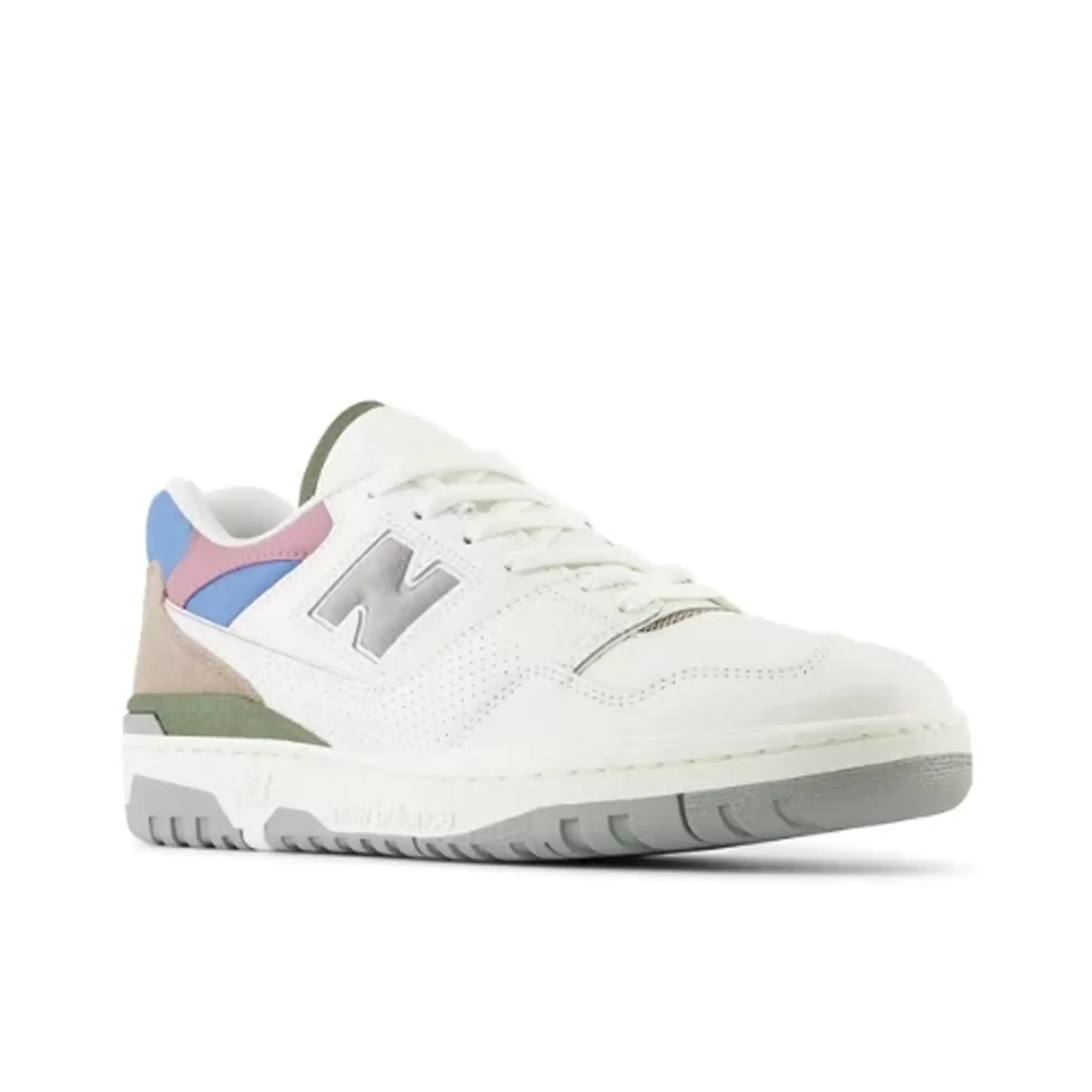 New Balance Unisex 550 in White/Blue/Green Leather