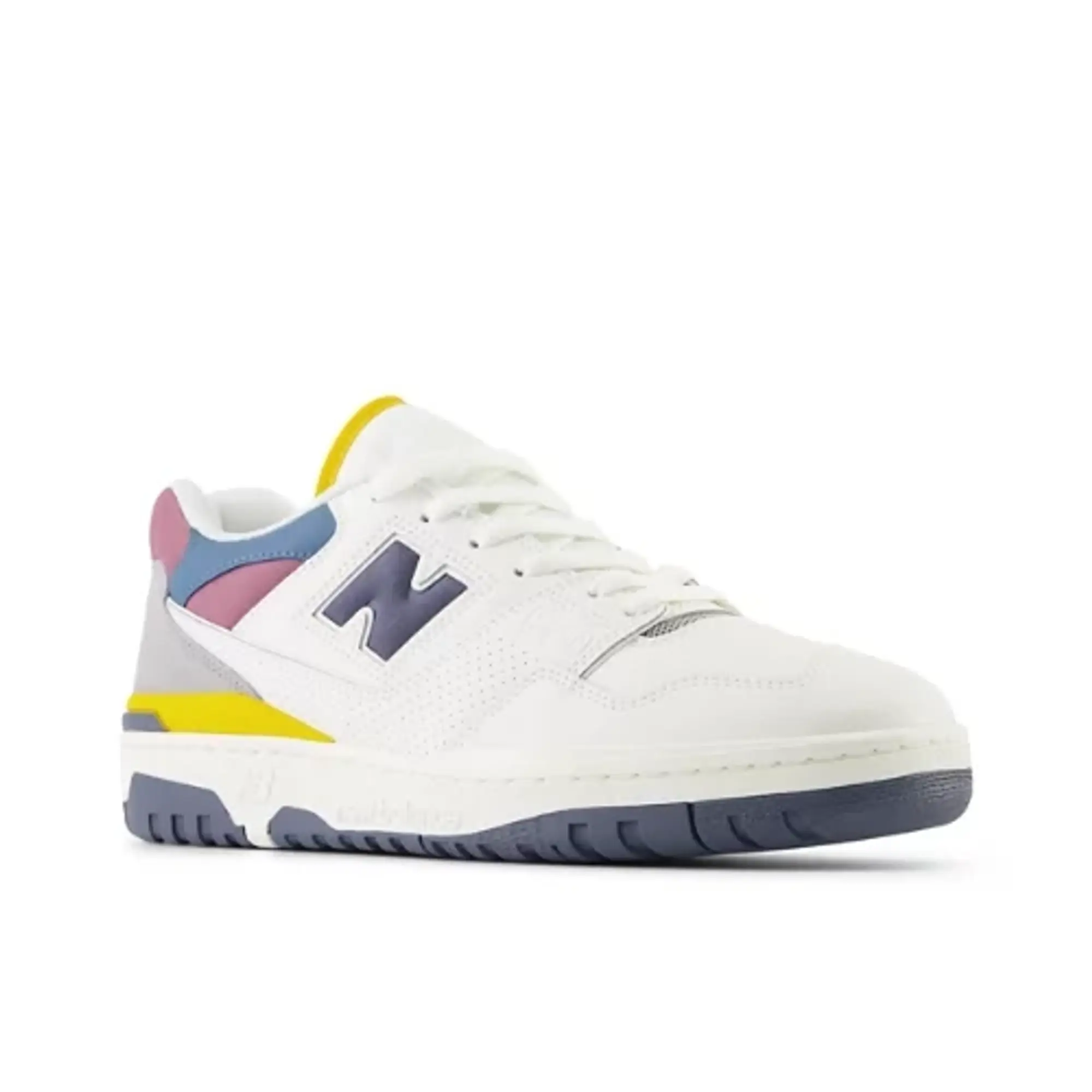 New Balance Unisex 550 in White/Pink/Orange Leather