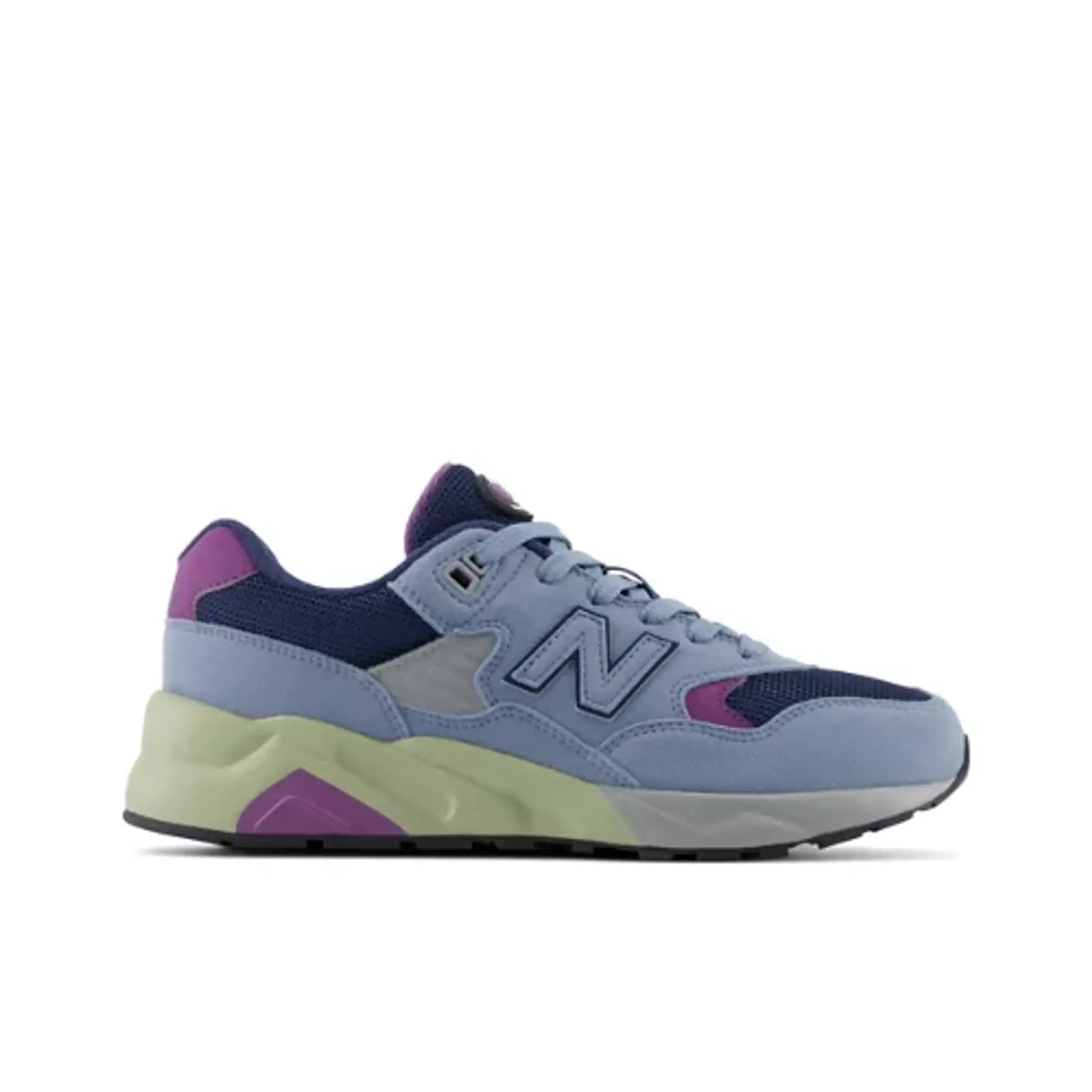 New Balance Kids 580 in Grey Purple Synthetic GC580VB FOOTY.COM