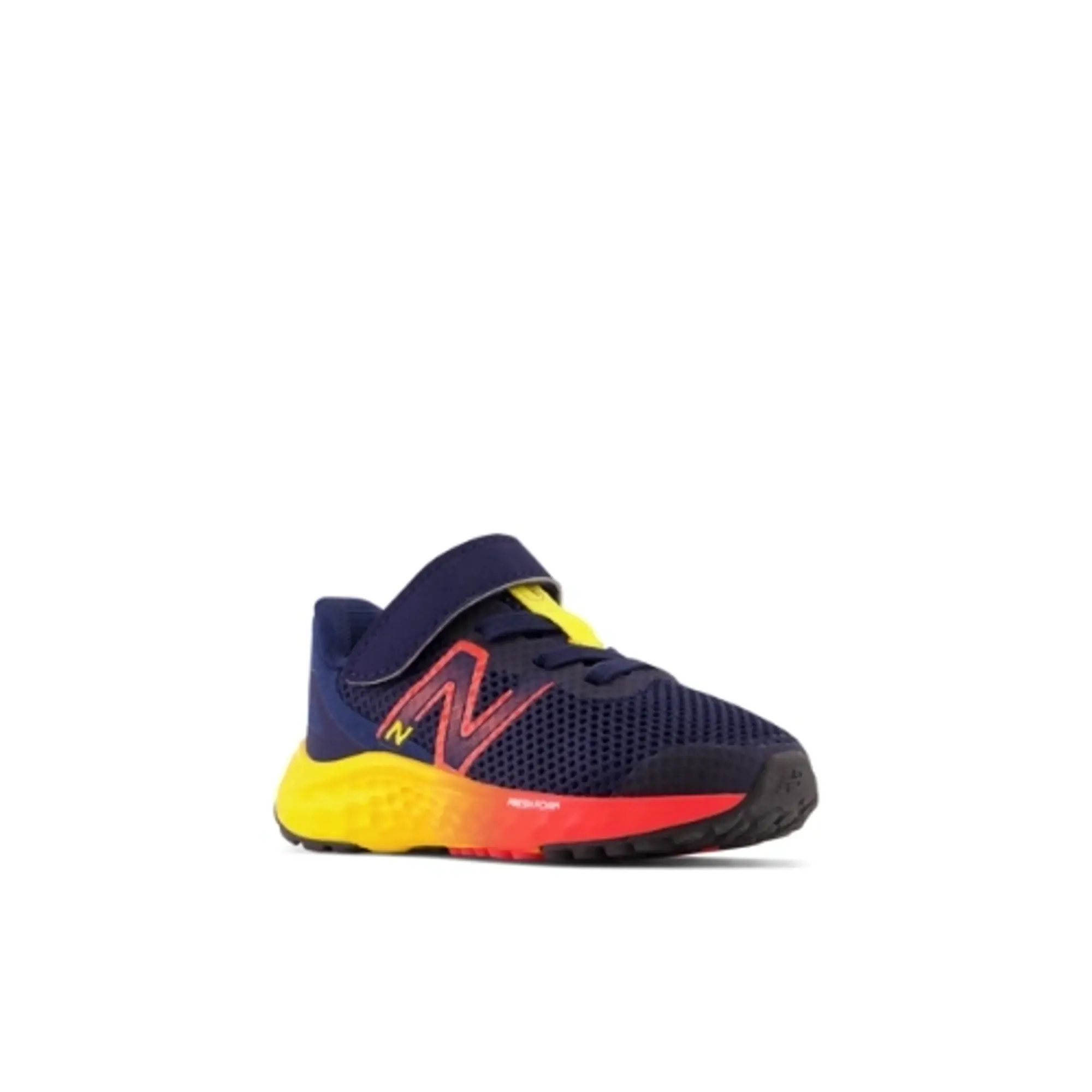 New Balance Infants' Fresh Foam Arishi v4 Bungee Lace with Top Strap in Black Synthetic