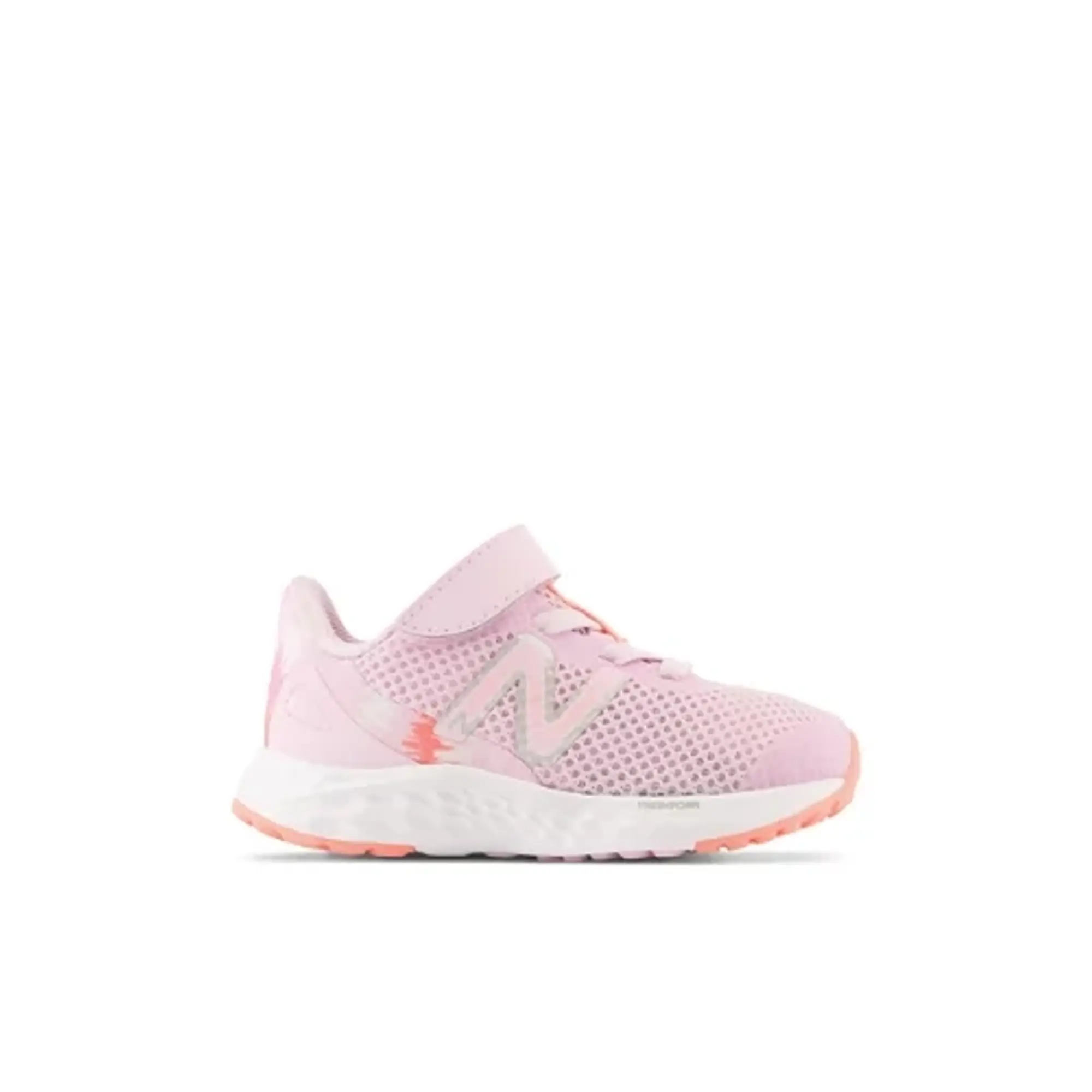 New Balance Infants' Fresh Foam Arishi v4 Bungee Lace with Top Strap in Black Synthetic