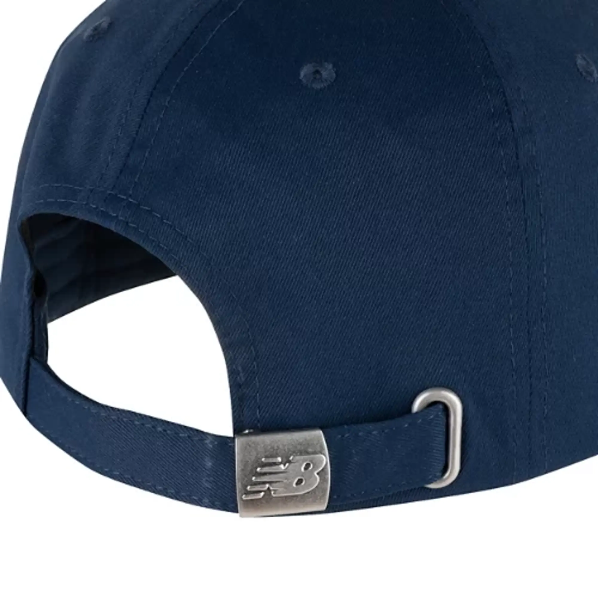 New Balance Unisex 6 Panel Linear Logo Hat in Blue Polyester
