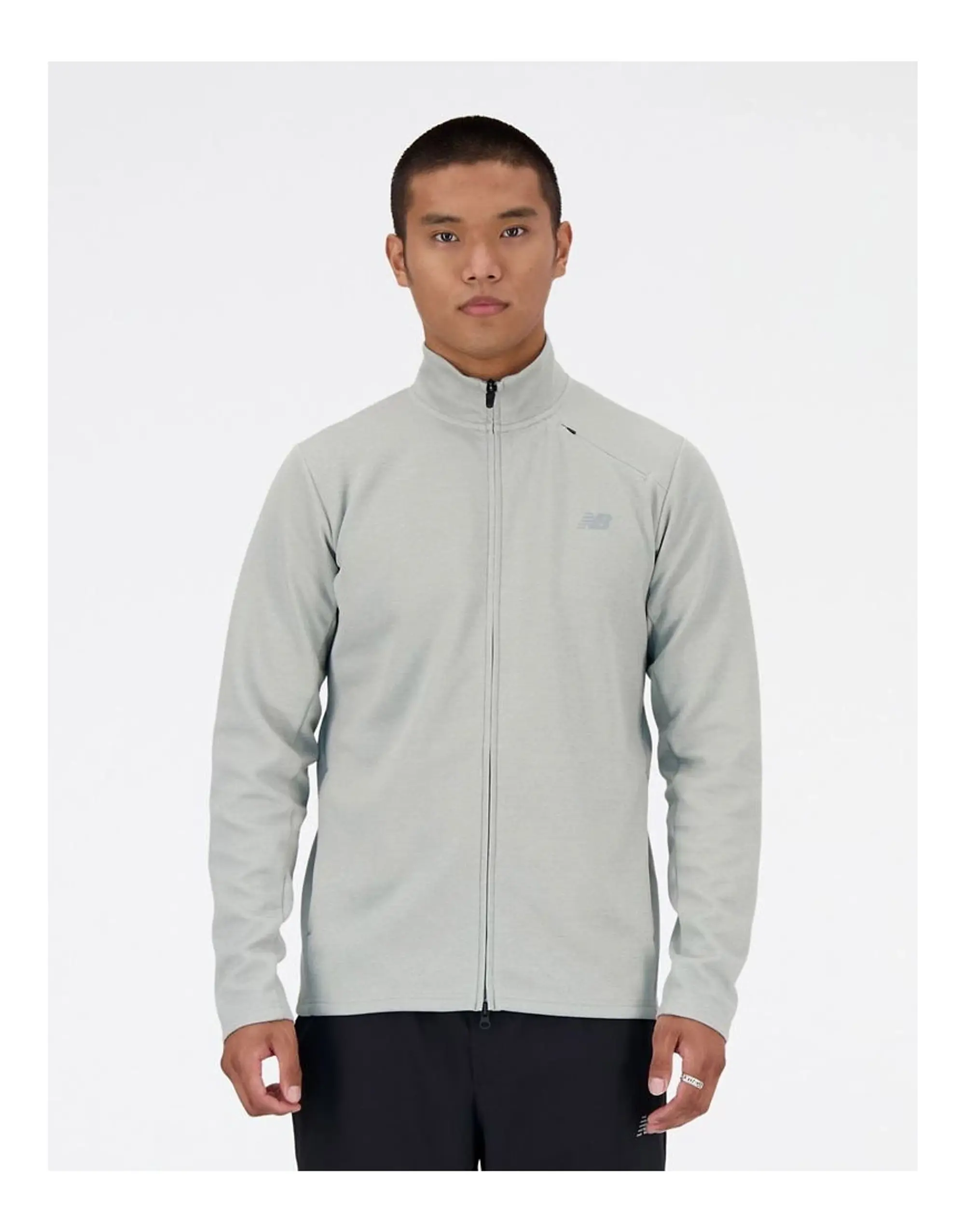 New Balance Tech Knit Full Zip In Grey