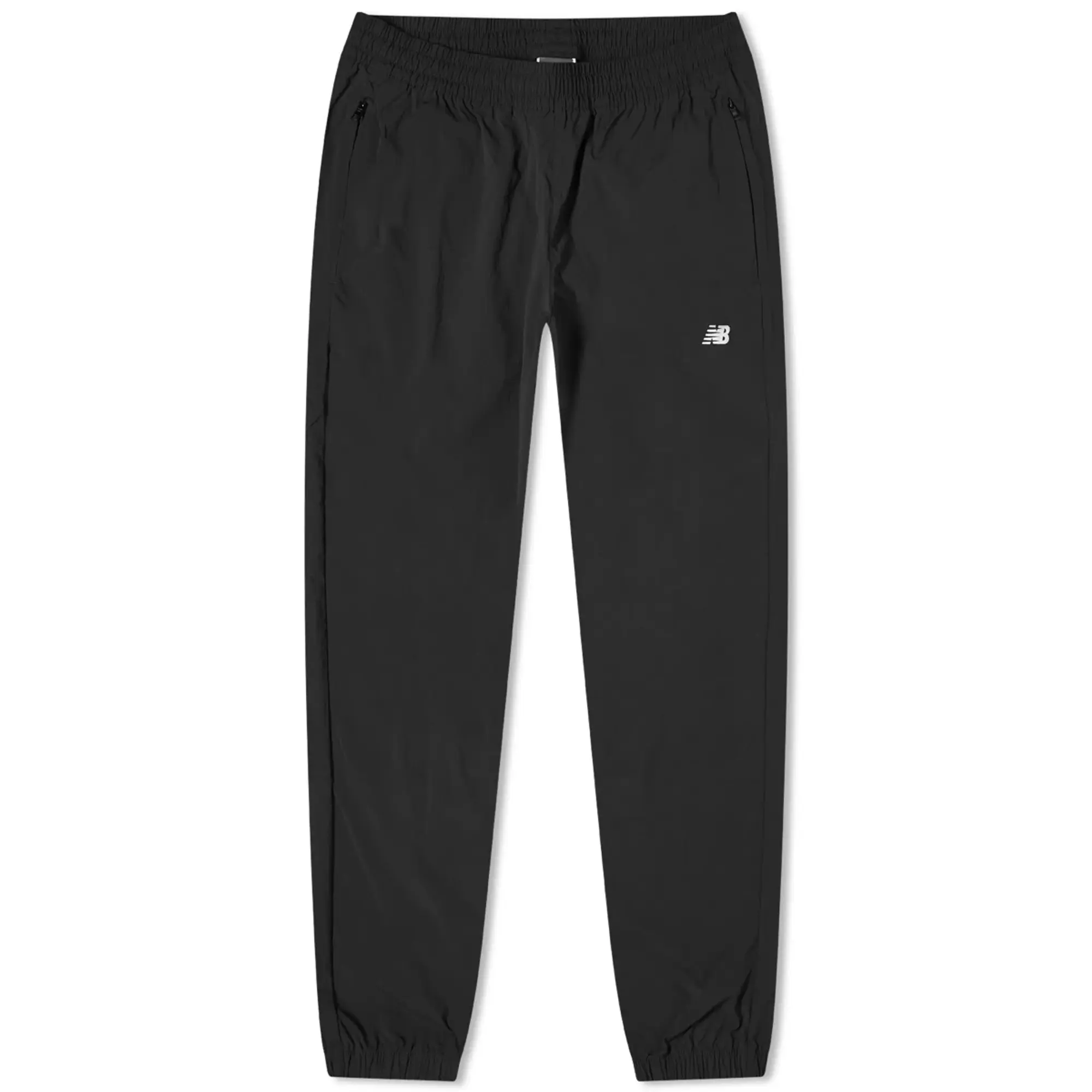 New Balance Men's Athletics Stretch Woven Jogger in Black Nylon Woven