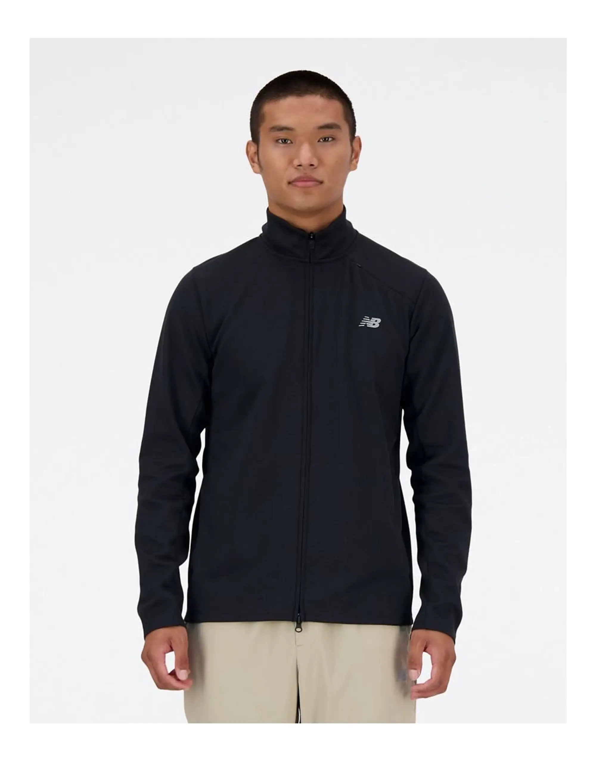 New Balance Tech Knit Full Zip In Black