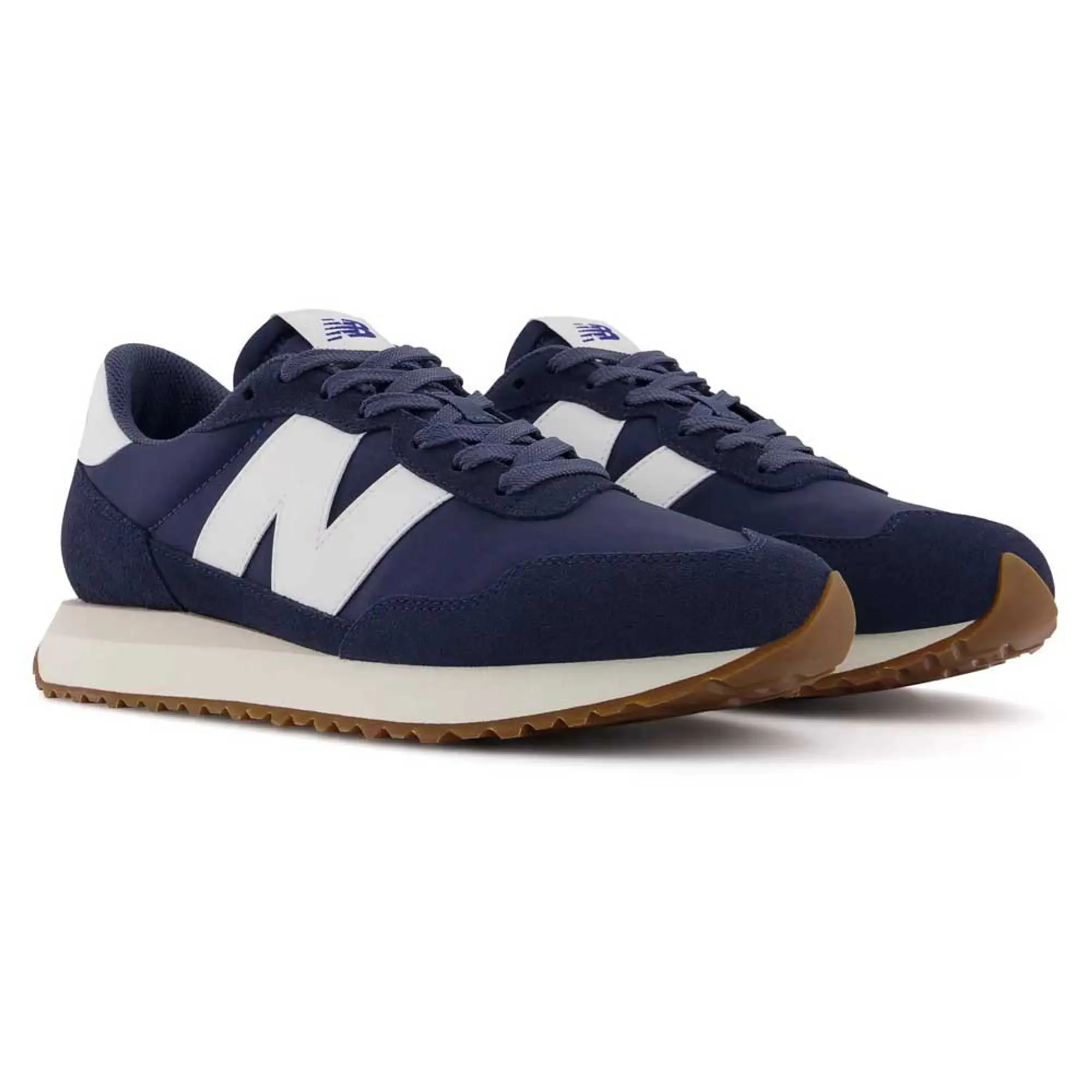 New Balance 237 Suede Blend Trainers, Black/Multi