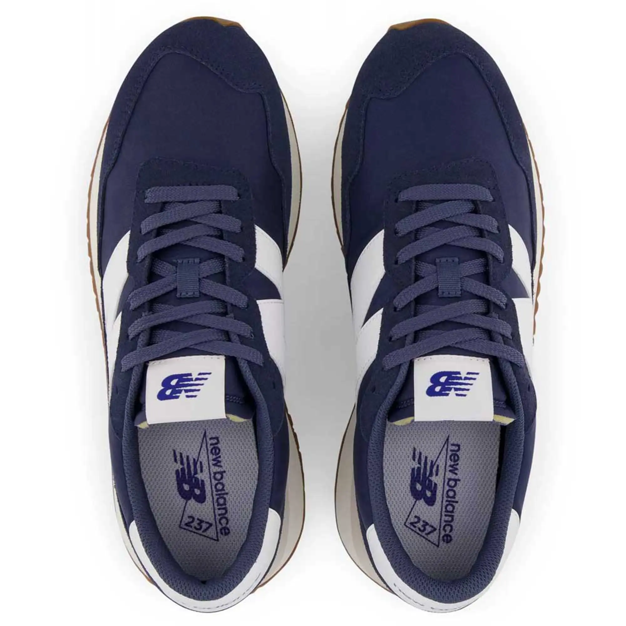 New Balance 237 Suede Blend Trainers, Black/Multi
