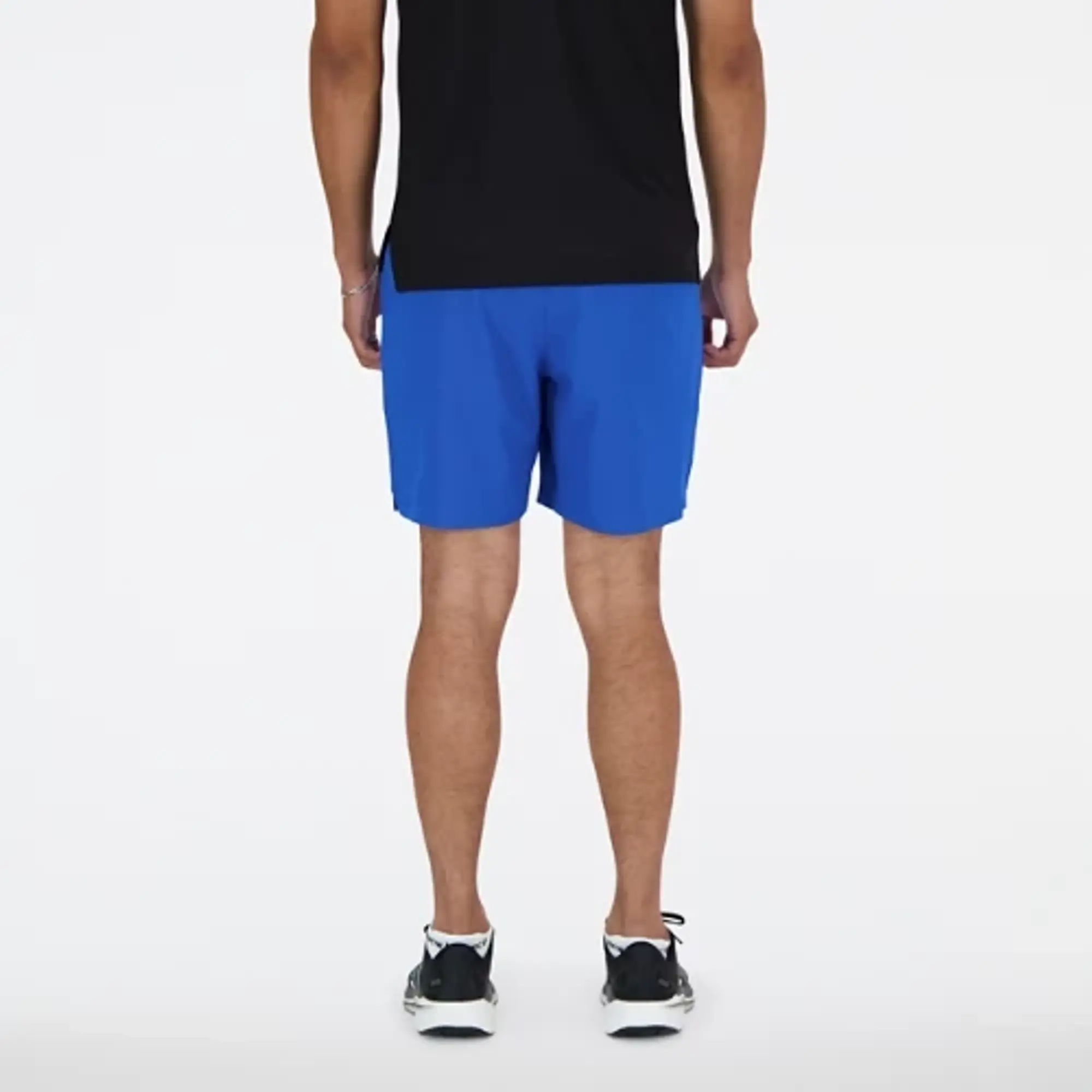 New Balance Men's AC Lined Short 7 in Blue Polywoven