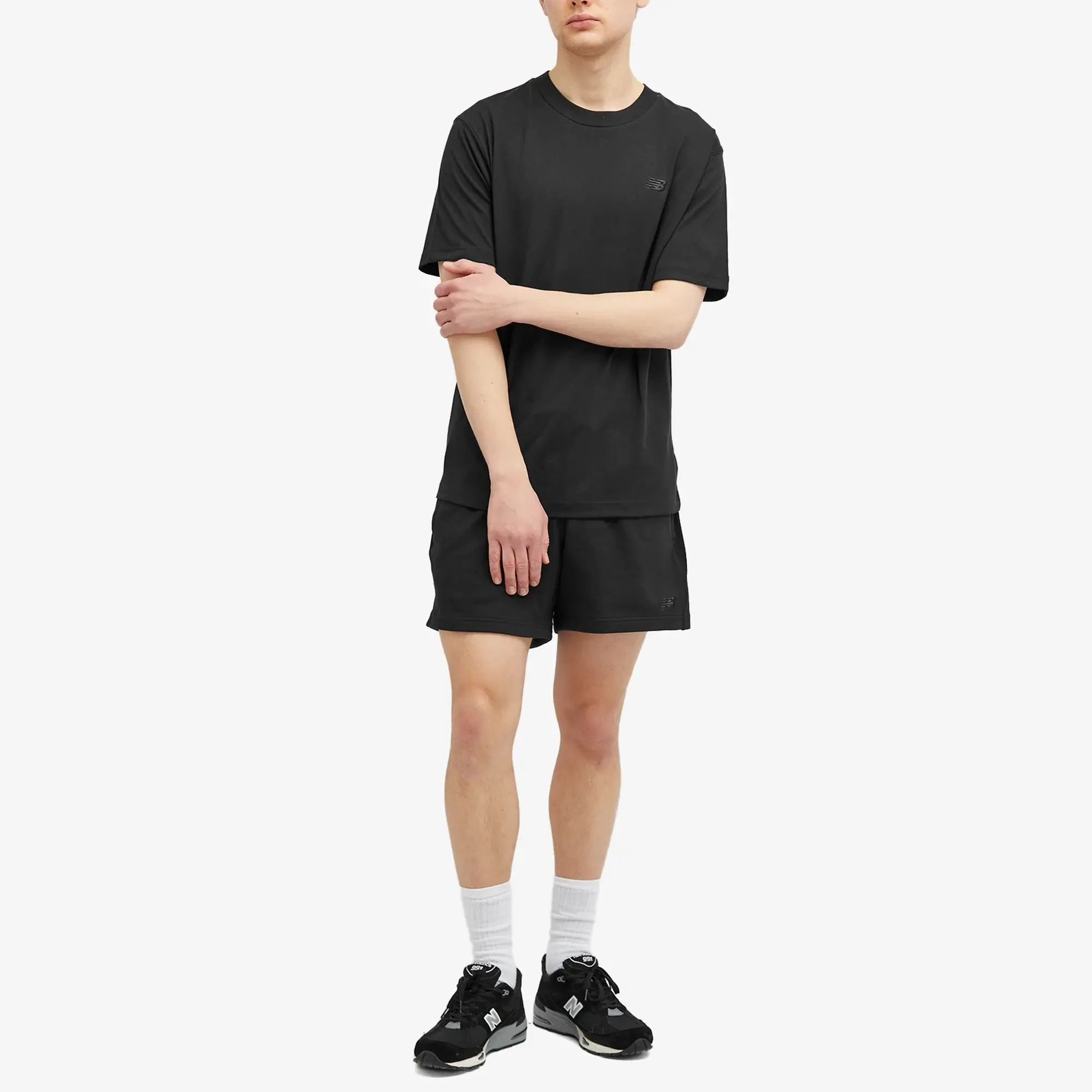 New Balance Athletics French Terry Short 5 Men Sport & Team Shorts Black